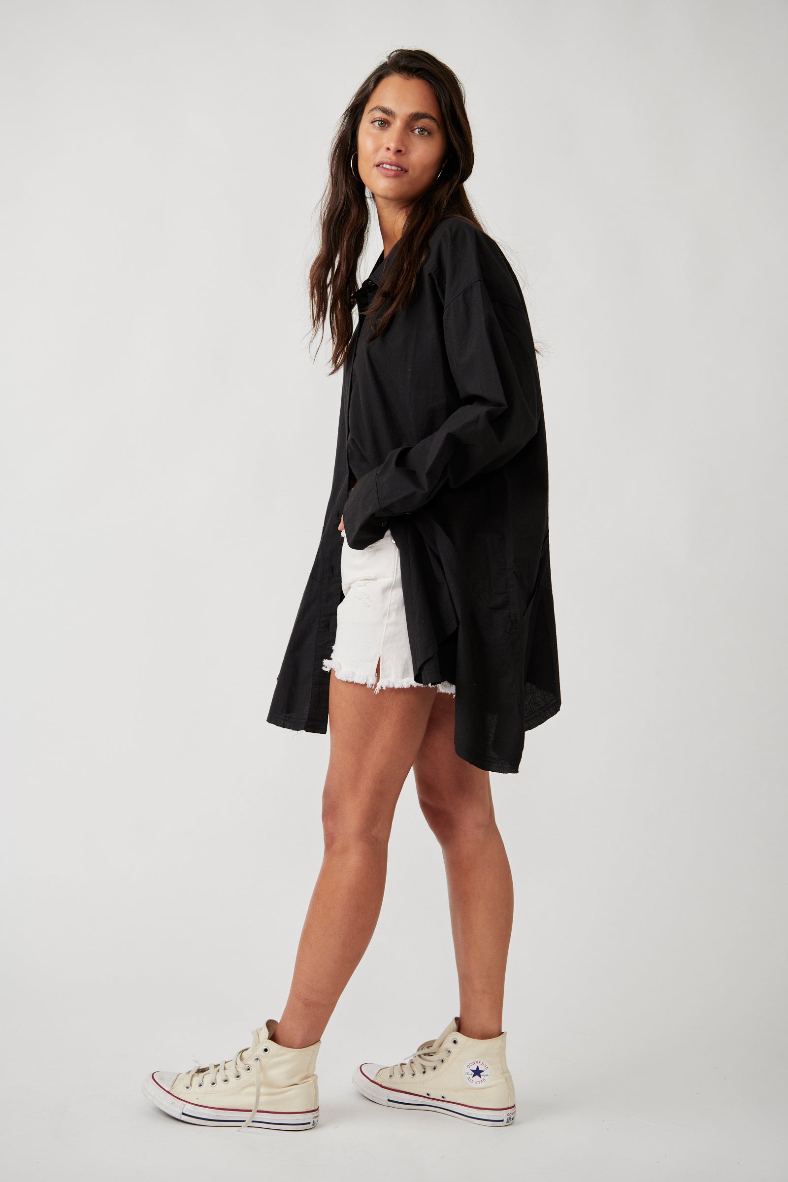 Free People Freya Poplin /Black