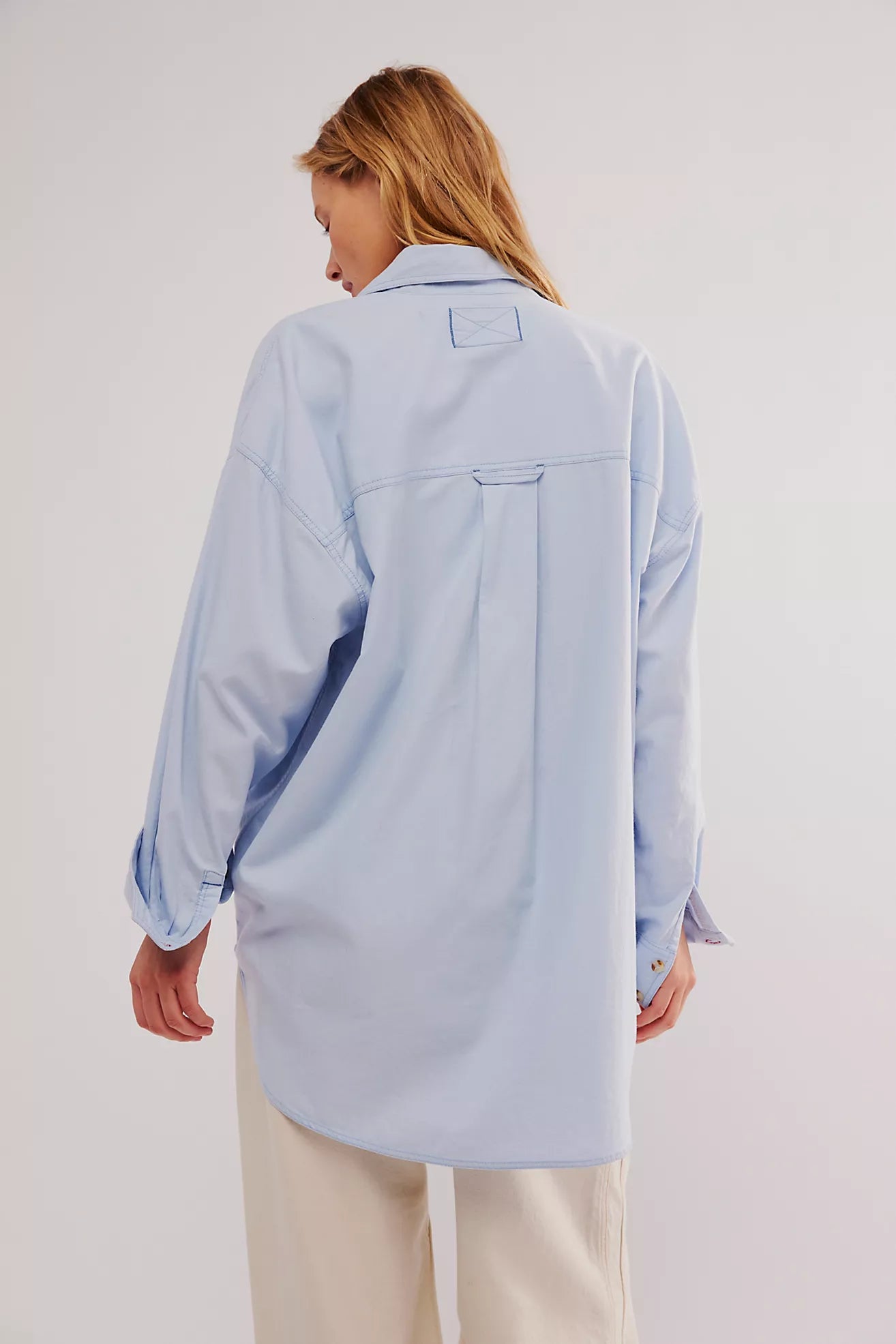 Free People Freddie Shirt Light blue