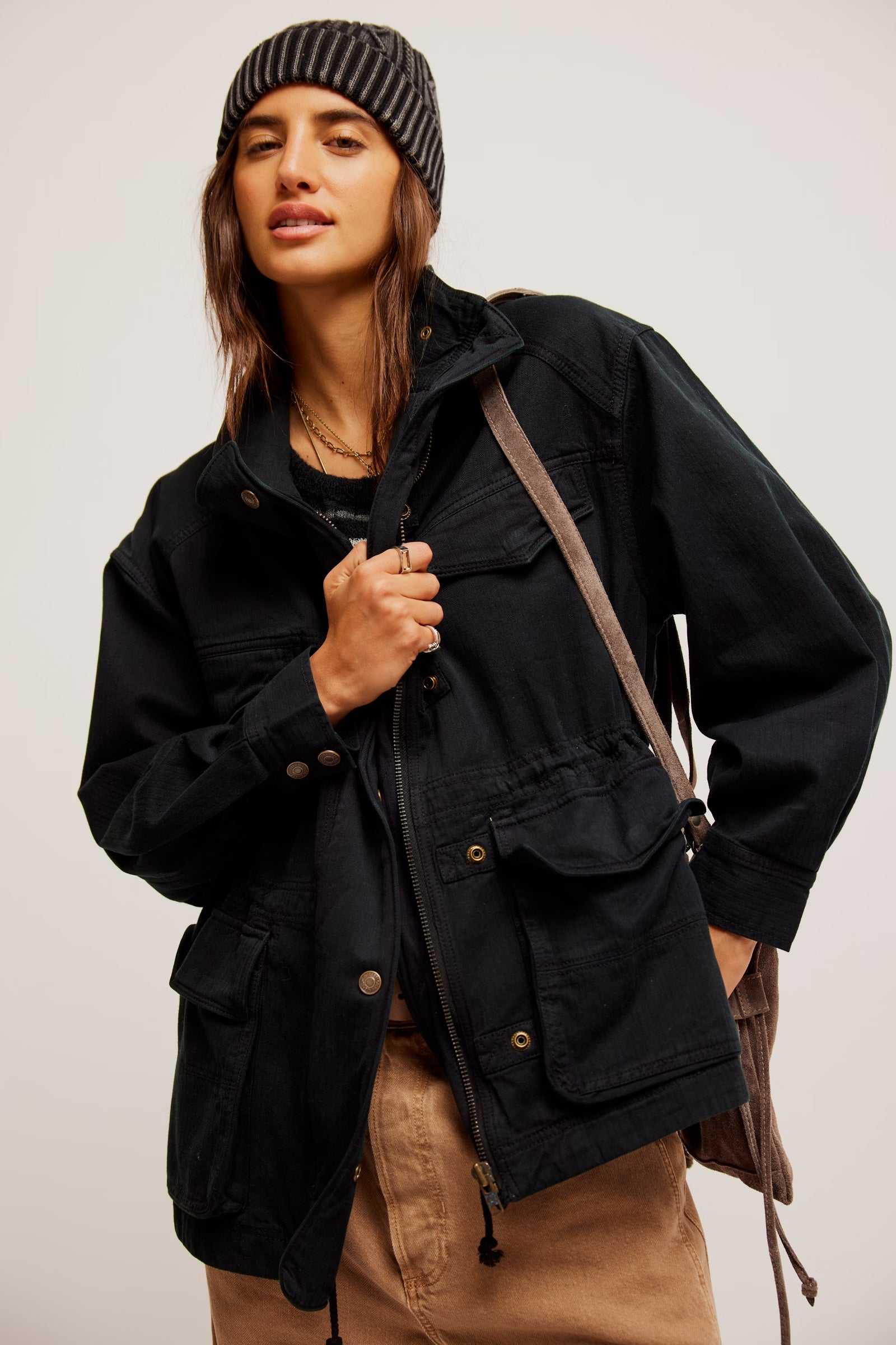 Free People Arya Utility Jacket/Black