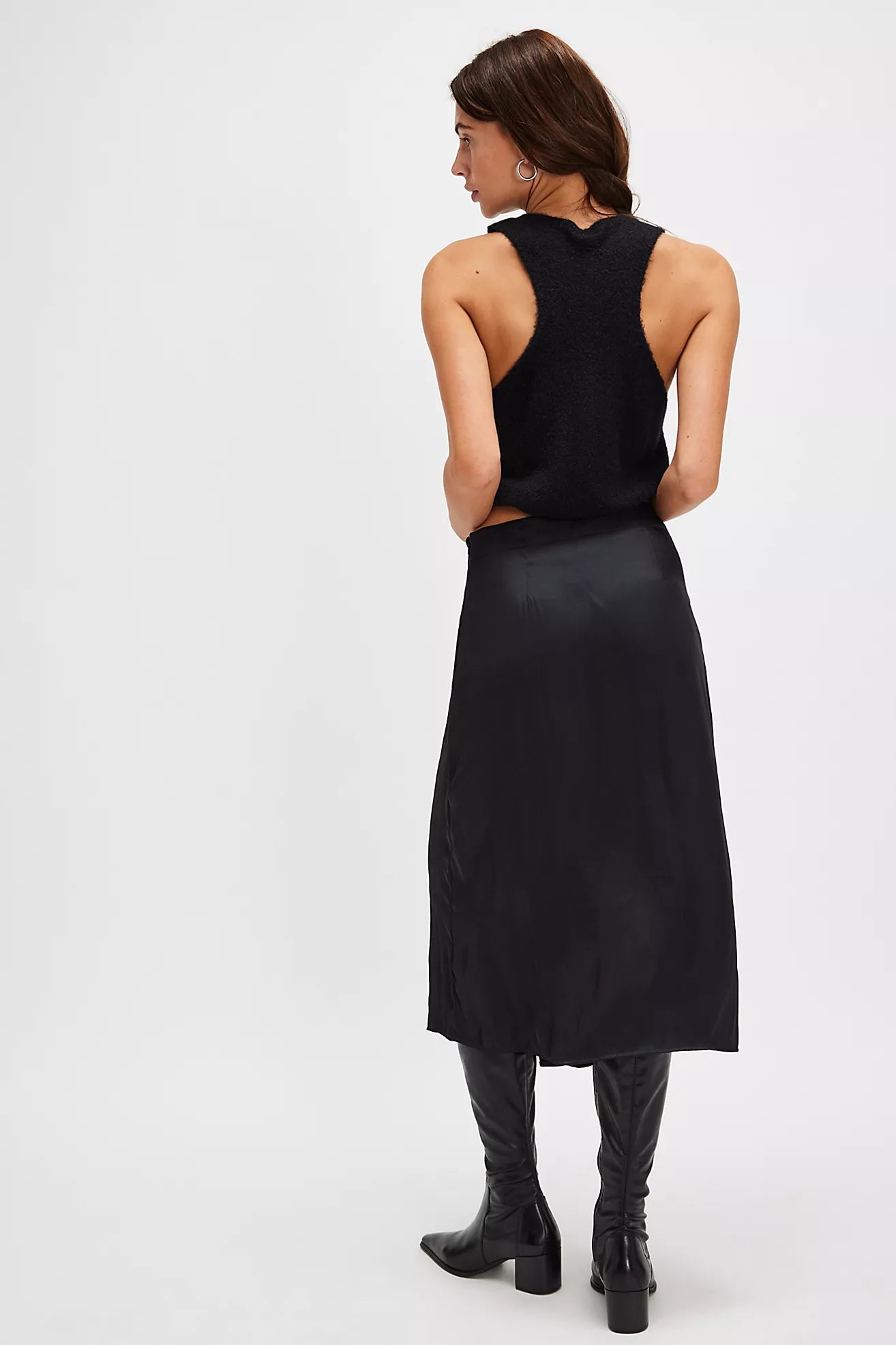 Free People Analise Midi Skirt/Black