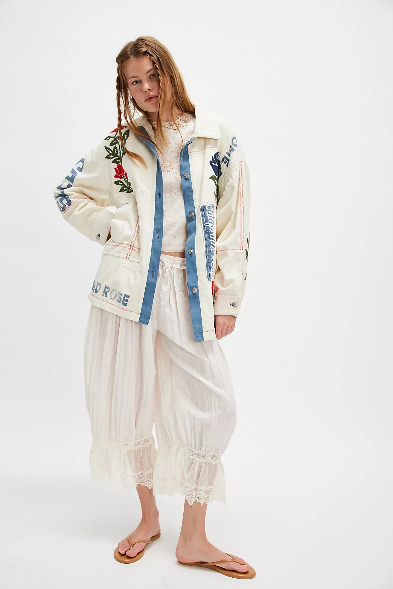 Free People We The Free Field of Roses Jacket/Roses By The Dozen