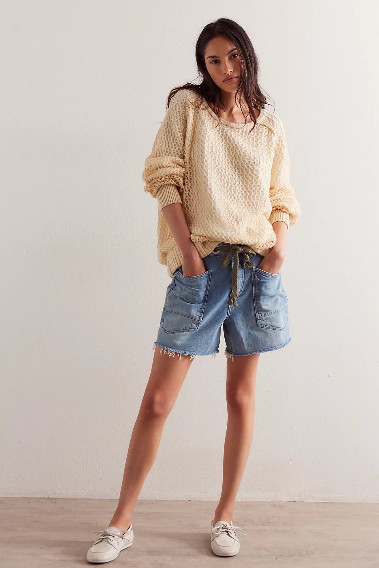 Free People We The Free Moxie Shorts/Truest Blue