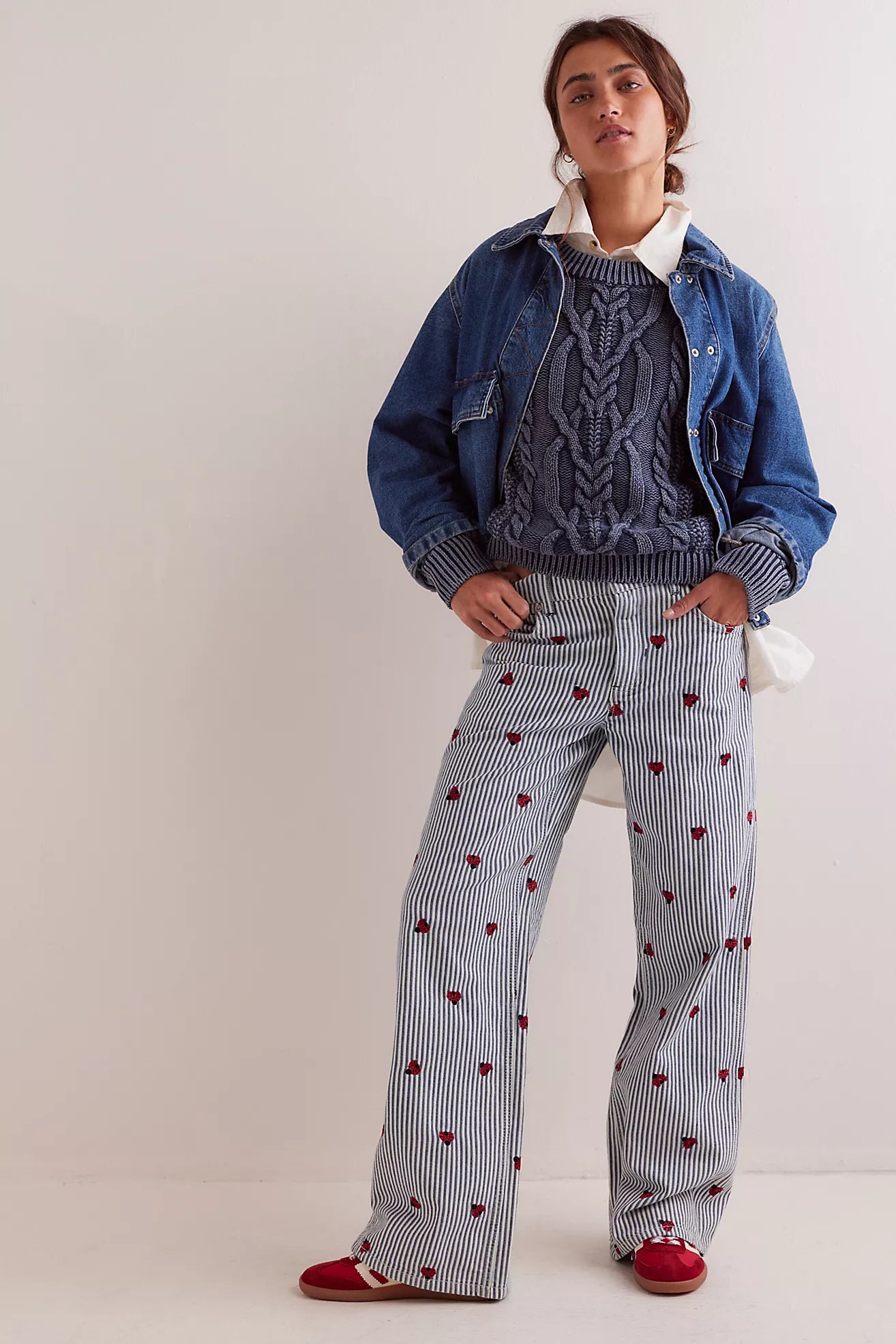 Free People We The Free Bugged Out Straight-Leg Jeans/Lady Luck