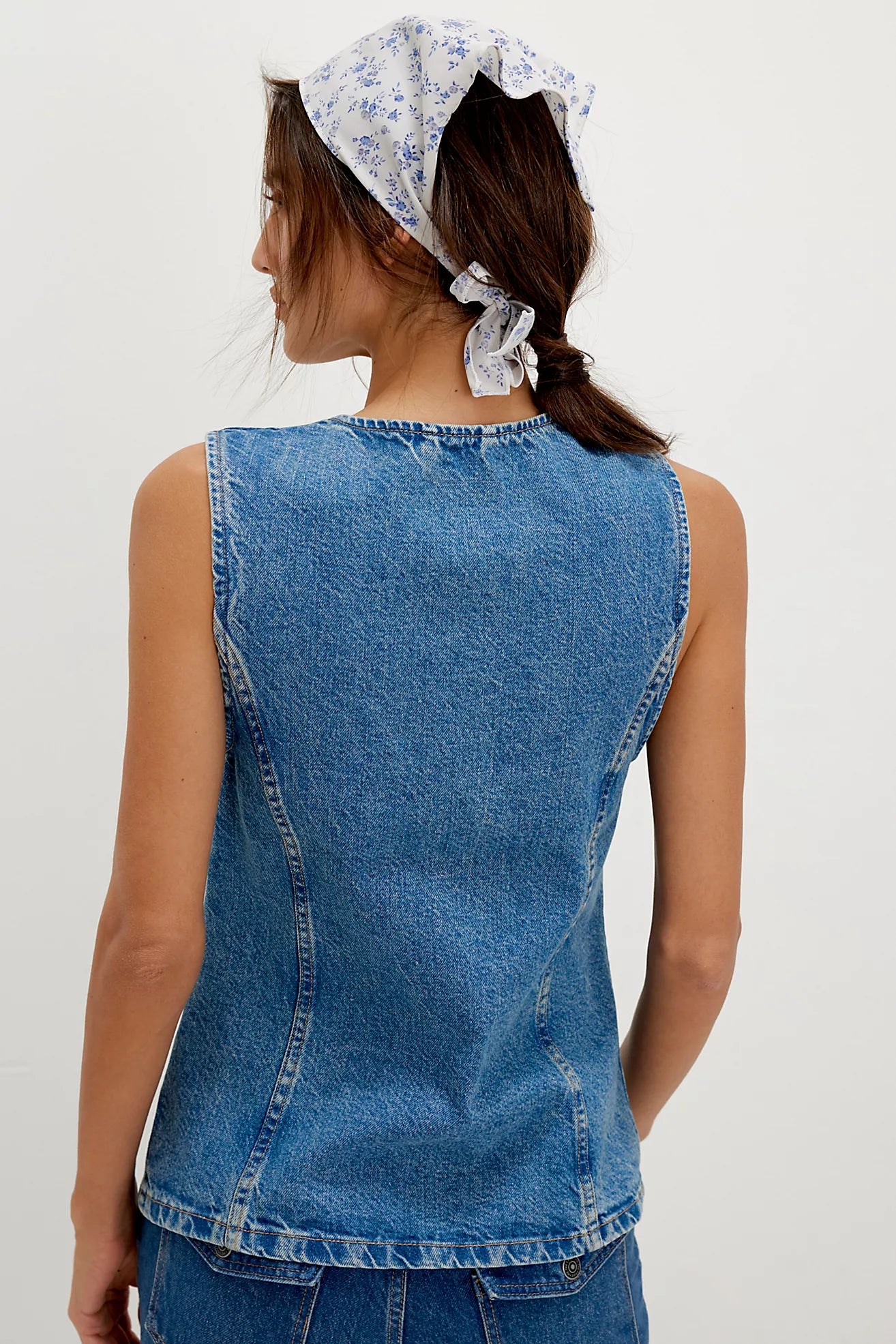 Free People We The Free Aimee Vest/Ultra Light Beam