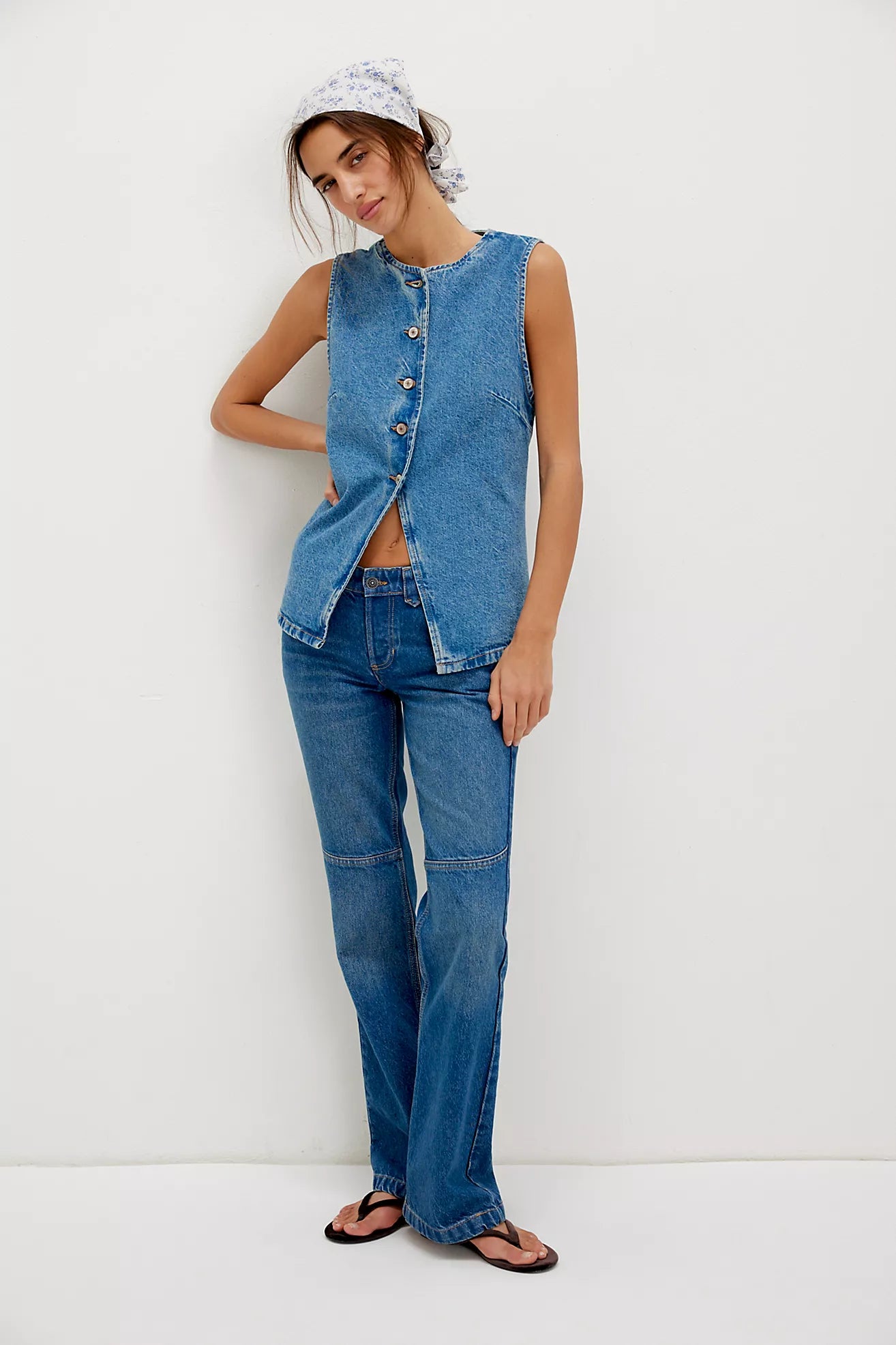 Free People We The Free Aimee Vest/Ultra Light Beam