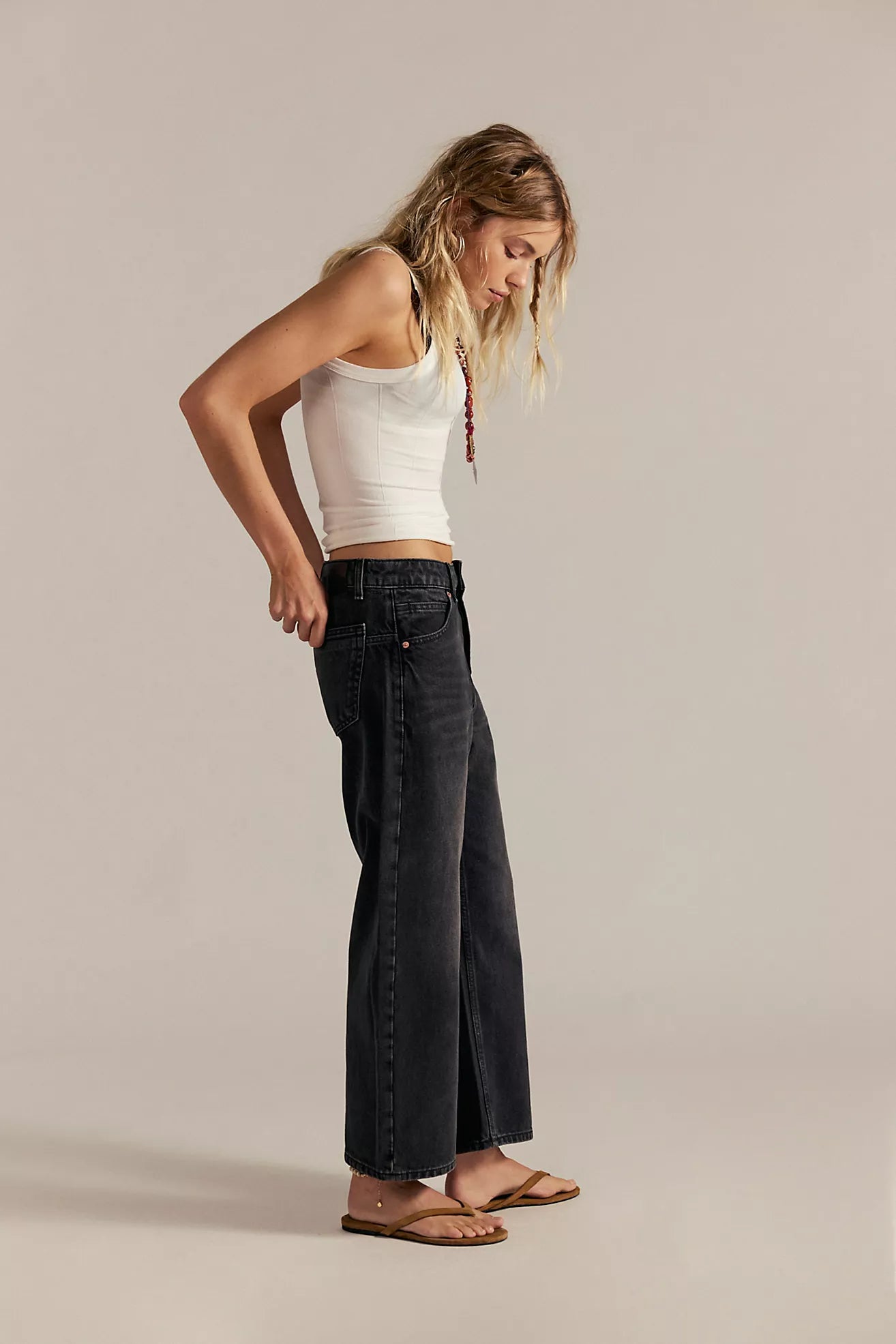 Free People We The Free Deep Dropped Trance Boyfriend Jeans/Hypnosis