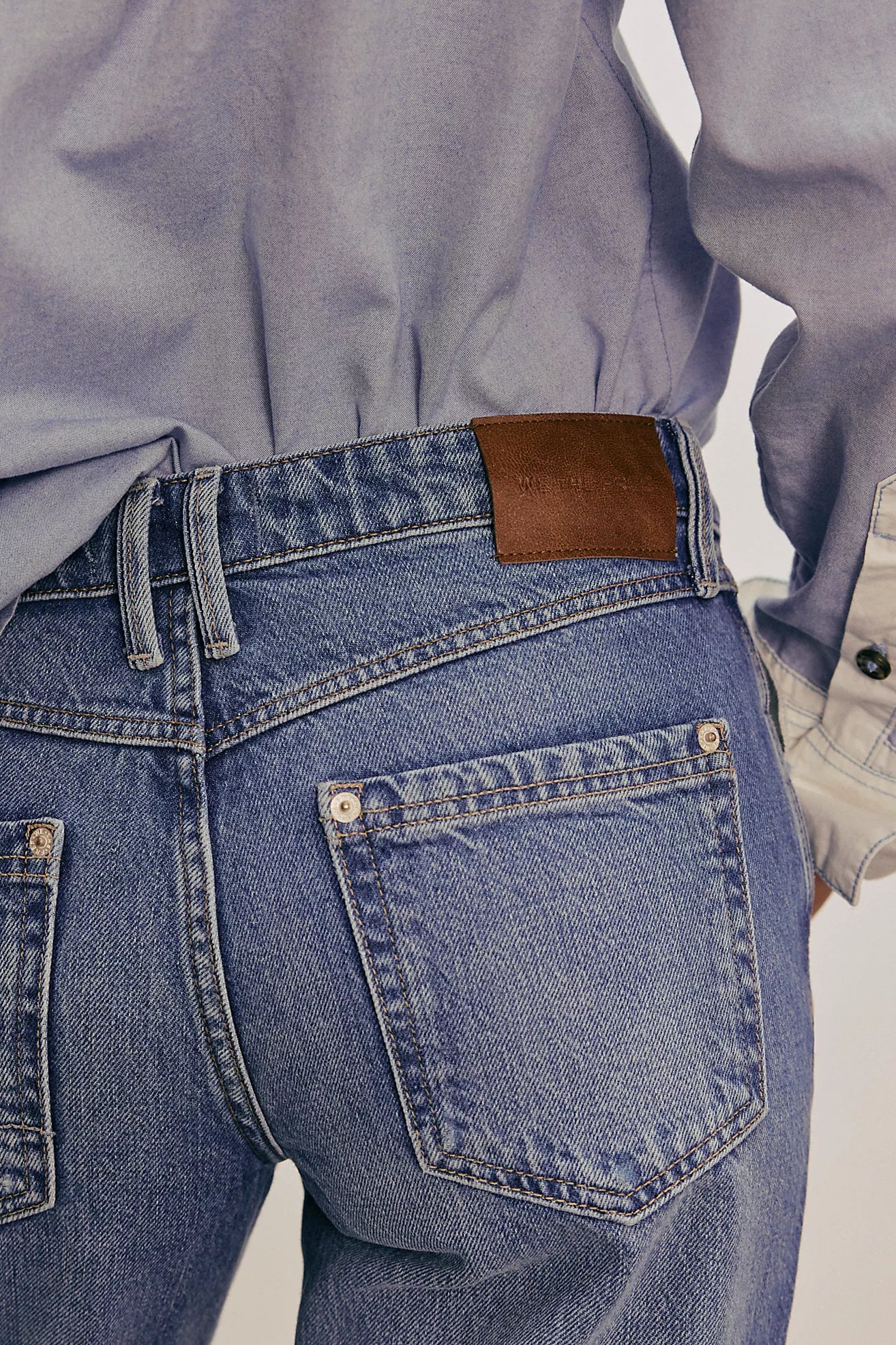 Free People We The Free Tennessee Low-Rise Boyfriend Jeans/Cowboy Romance
