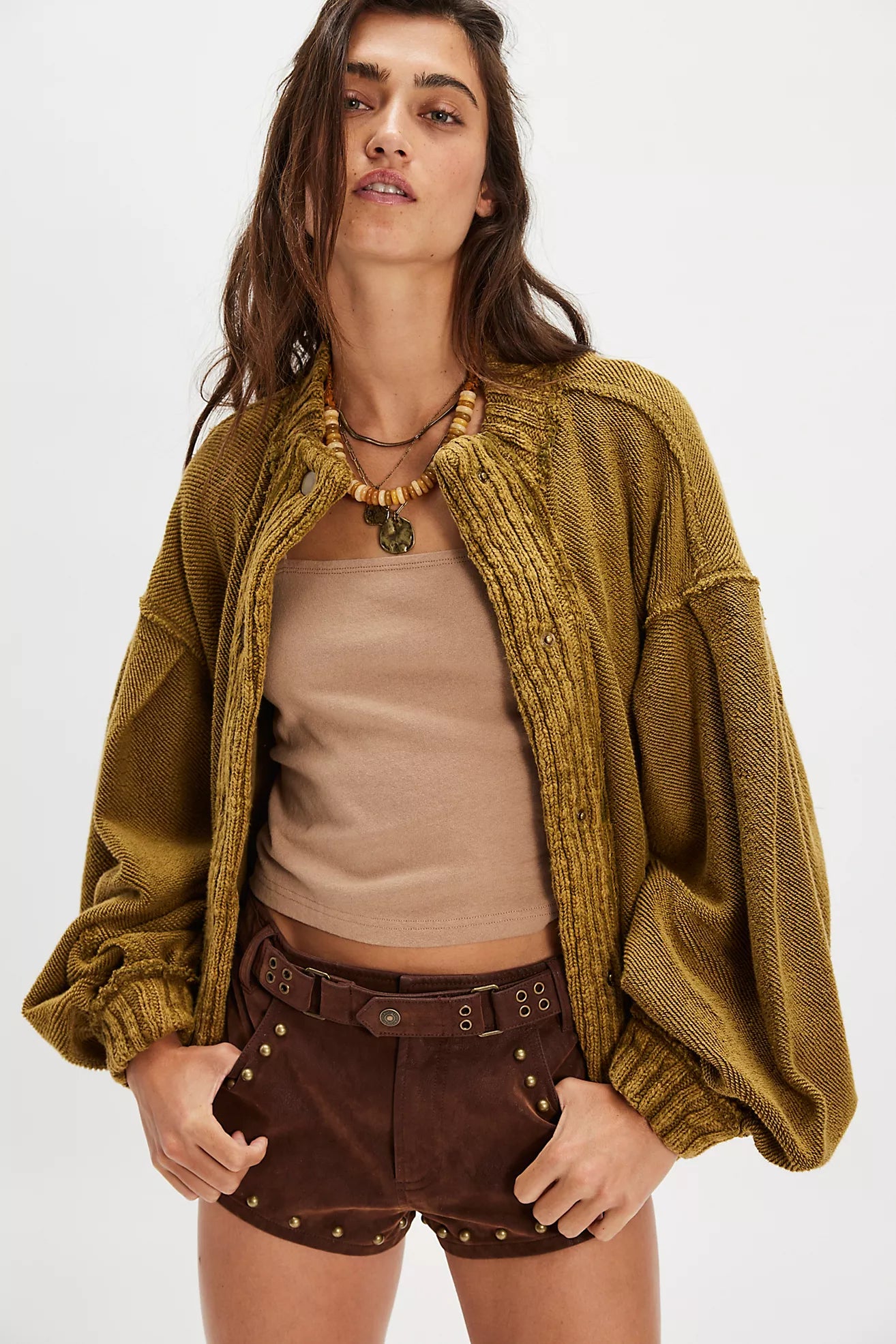 Free People We The Free Cute In This Cardi /Fir Green