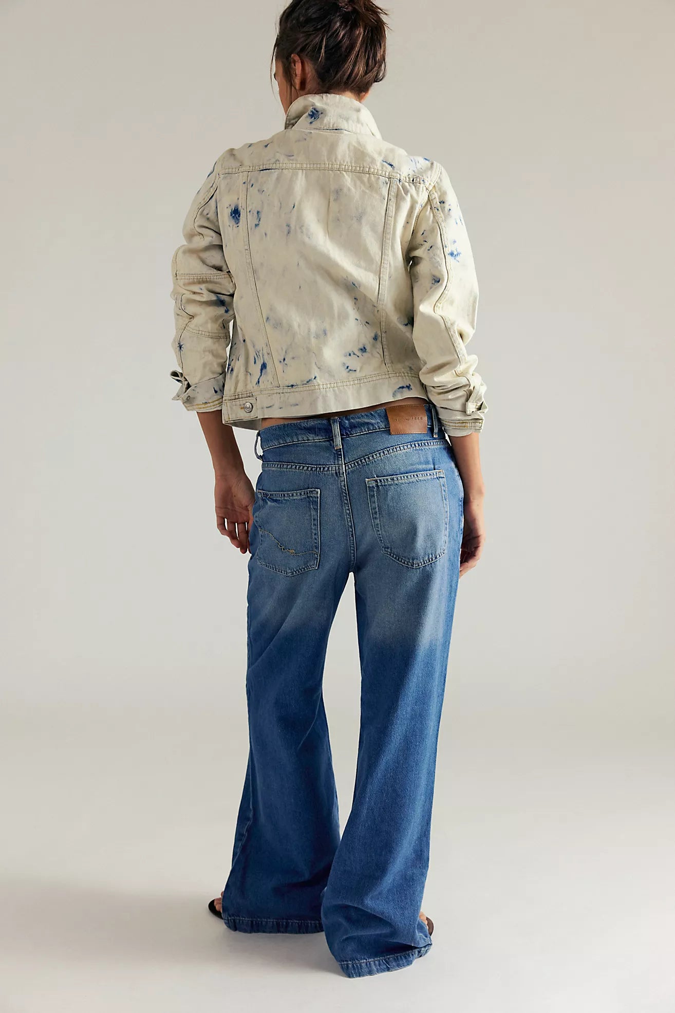 Free People We The Free Stride Straight 'n Wide Jeans/Walk Away