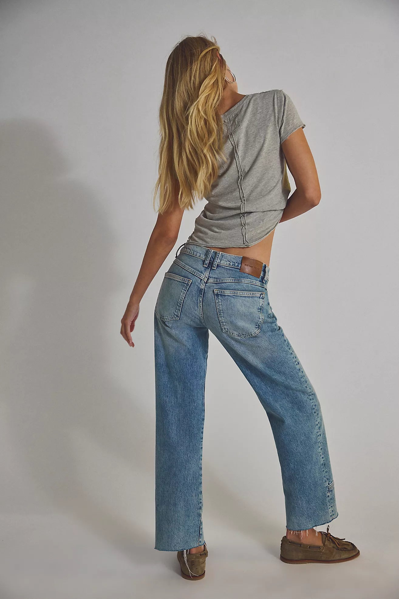 Free People We The Free Risk Taker Mid-Rise Jeans/Mantra