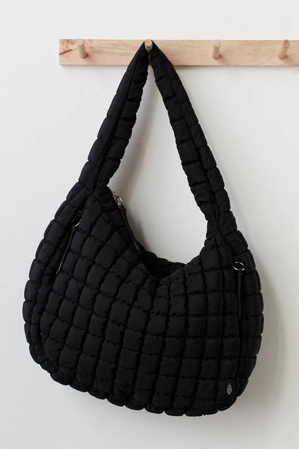 Free People Quilted Carryall Bag/Black