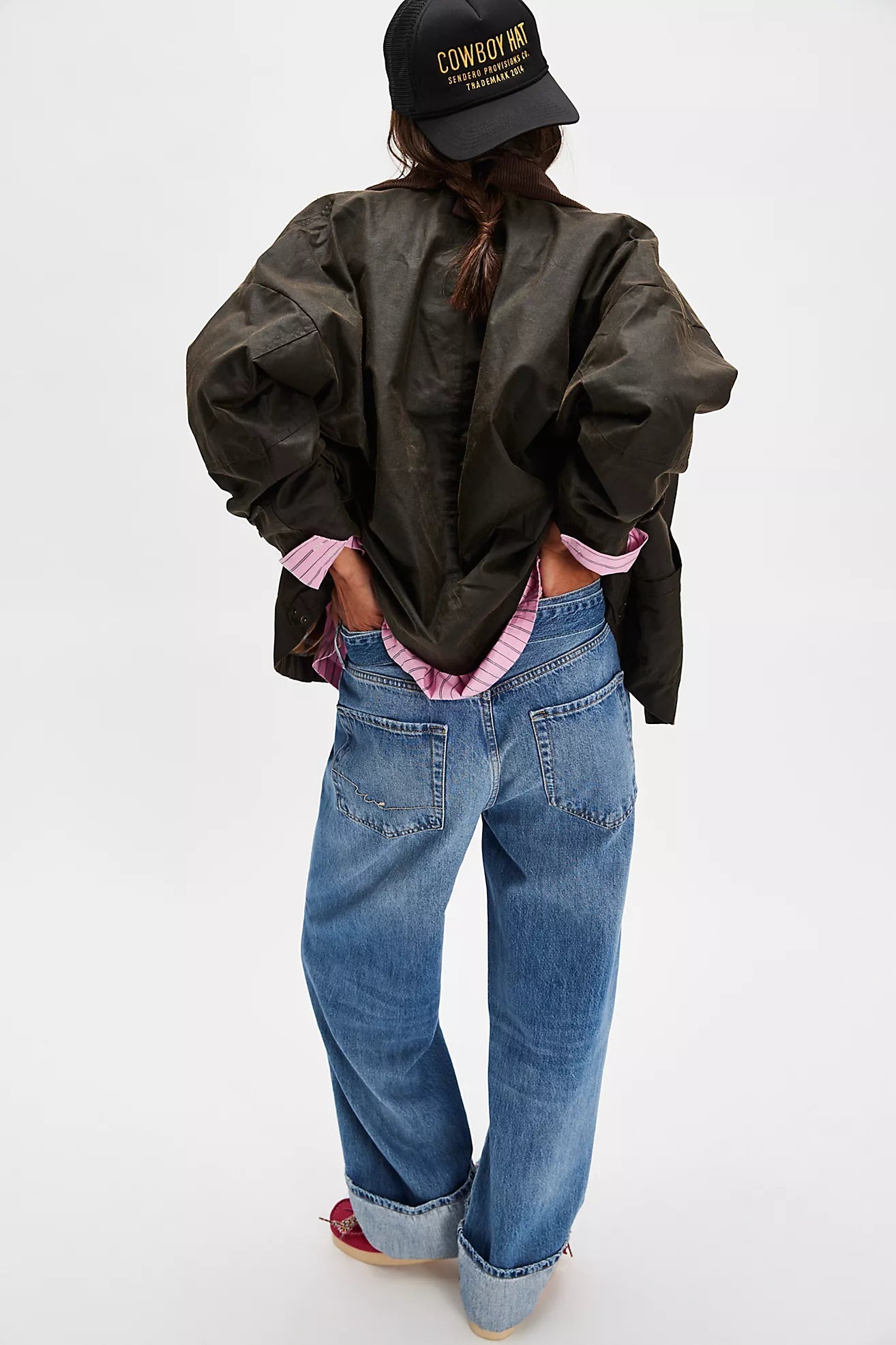 Free People We The Free Cori Waxed Jacket/Olive
