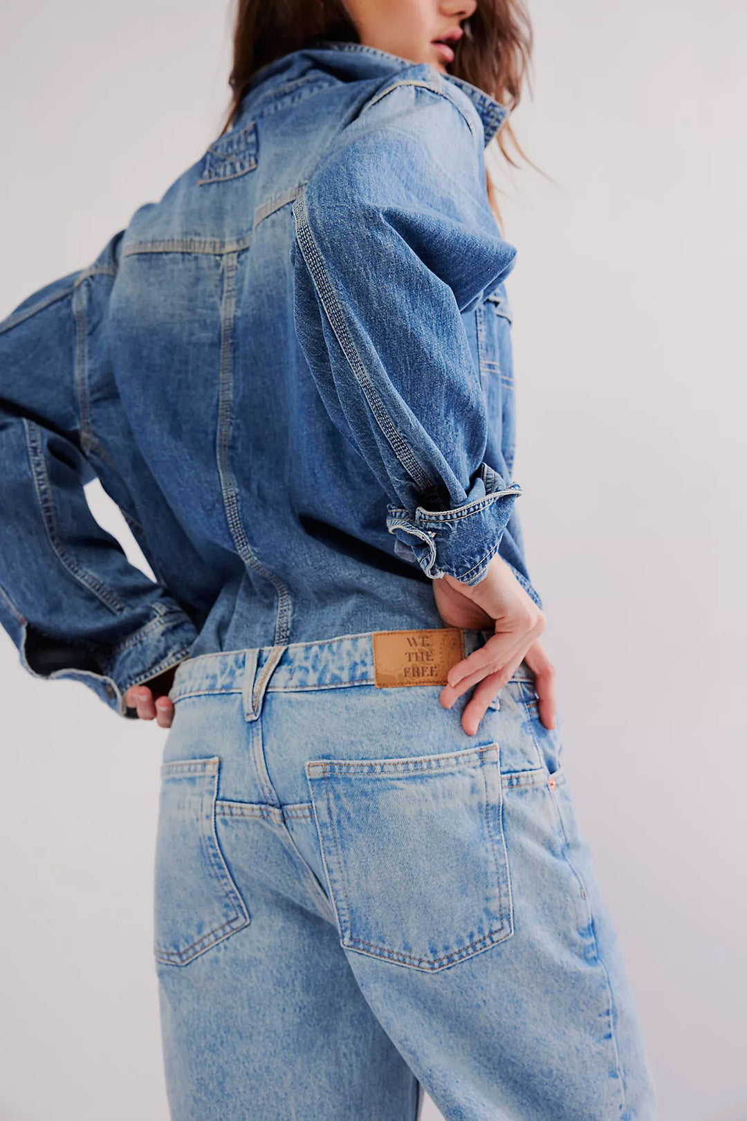 Free People We The Free Deep Trance Dropped Boyfriend Jeans/Sweet Dreams