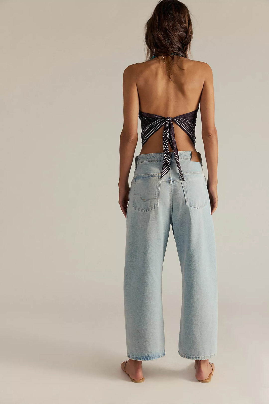 Free People We The Free Deep Trance Dropped Boyfriend Jeans/ Bleached Out