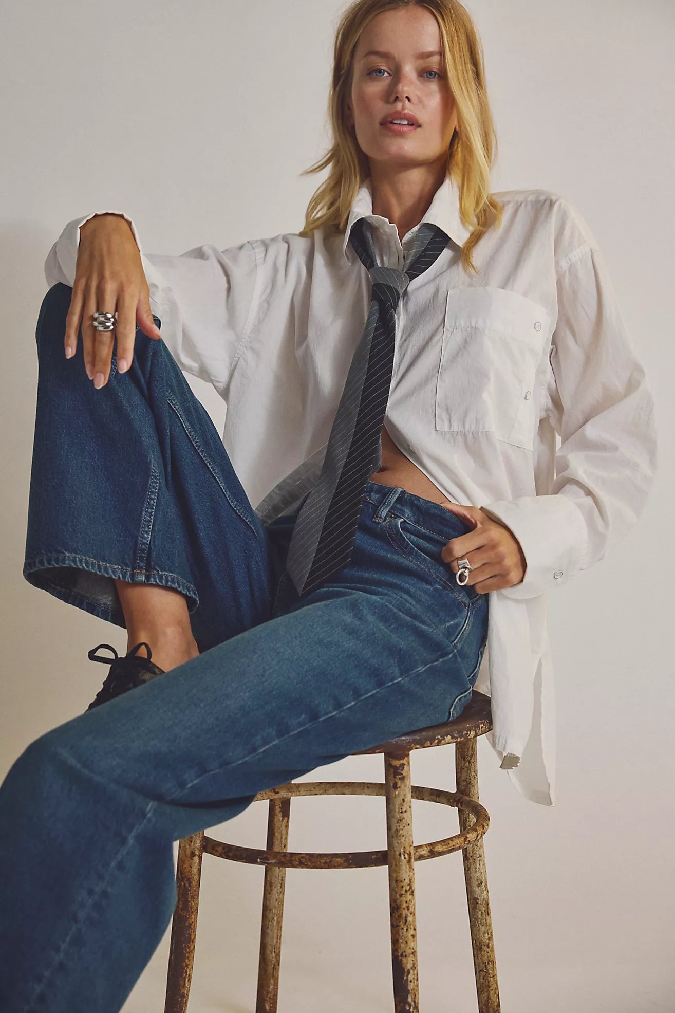 Free People We The Free Tennessee Low Rise Boyfriend Jeans/Outlaw
