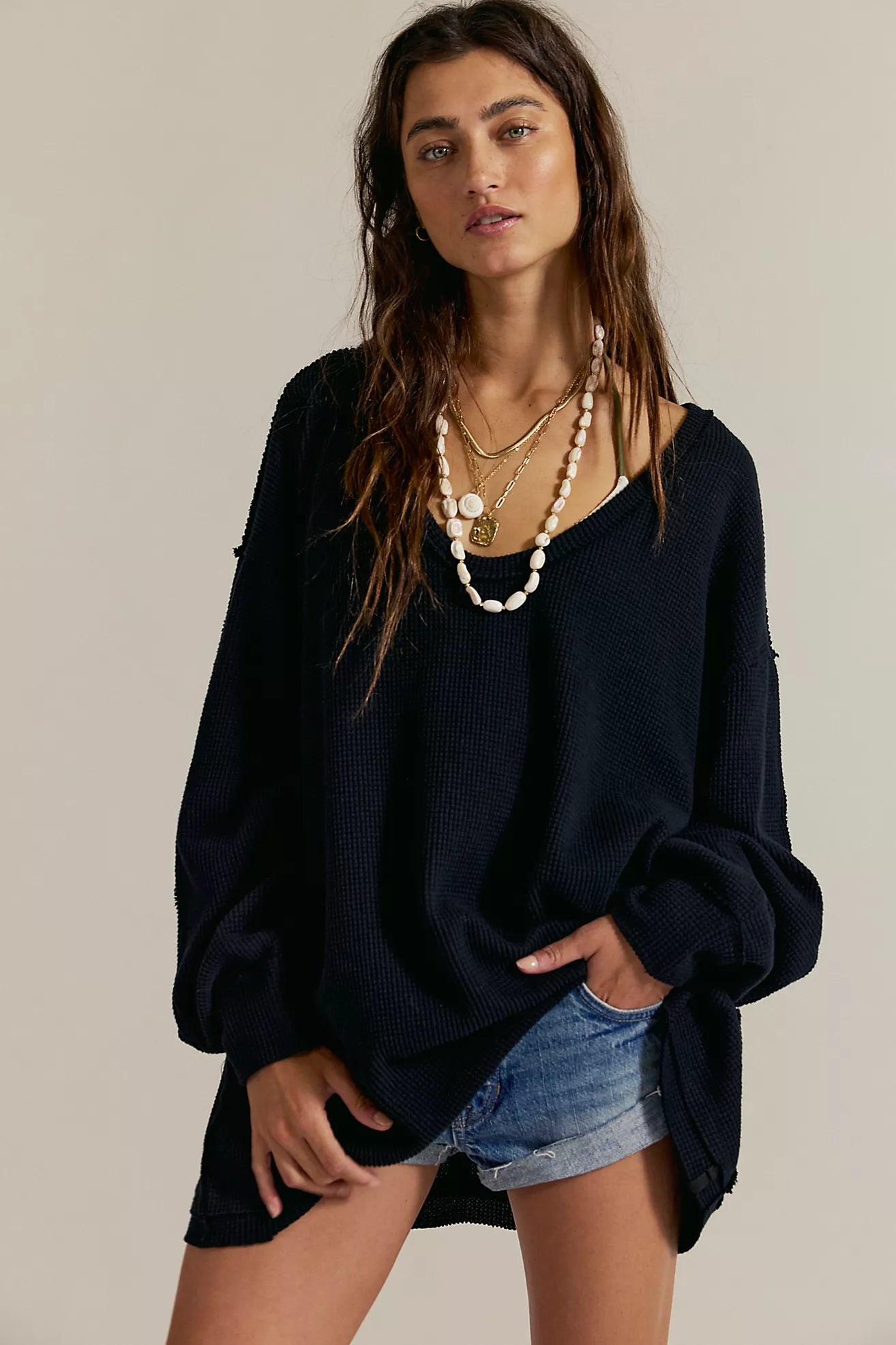 Free People We The Free Coast 2 Coast Thermal Shop All We The Free/Black