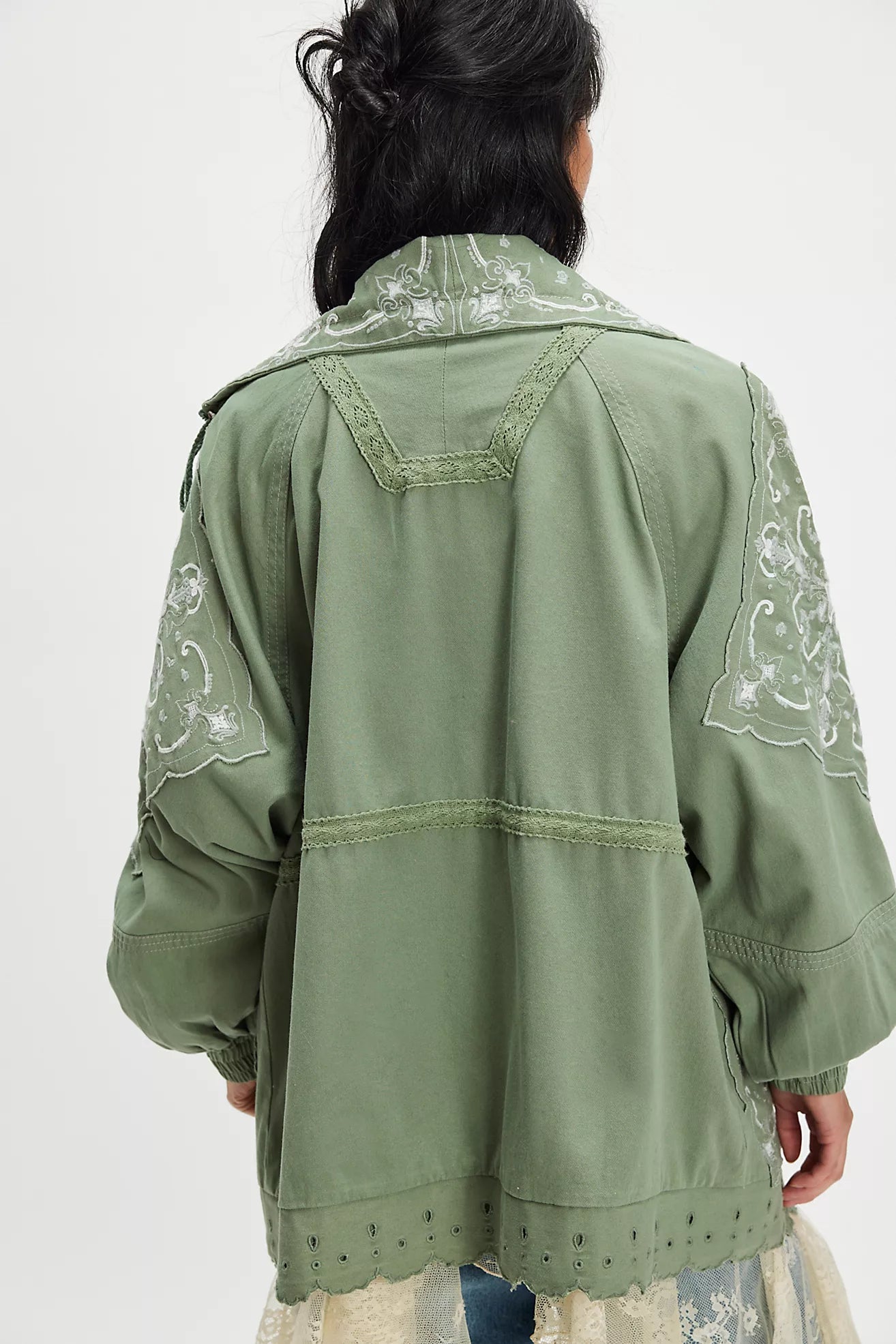 Free People Bali Until Dawn Jacket/Oil Green