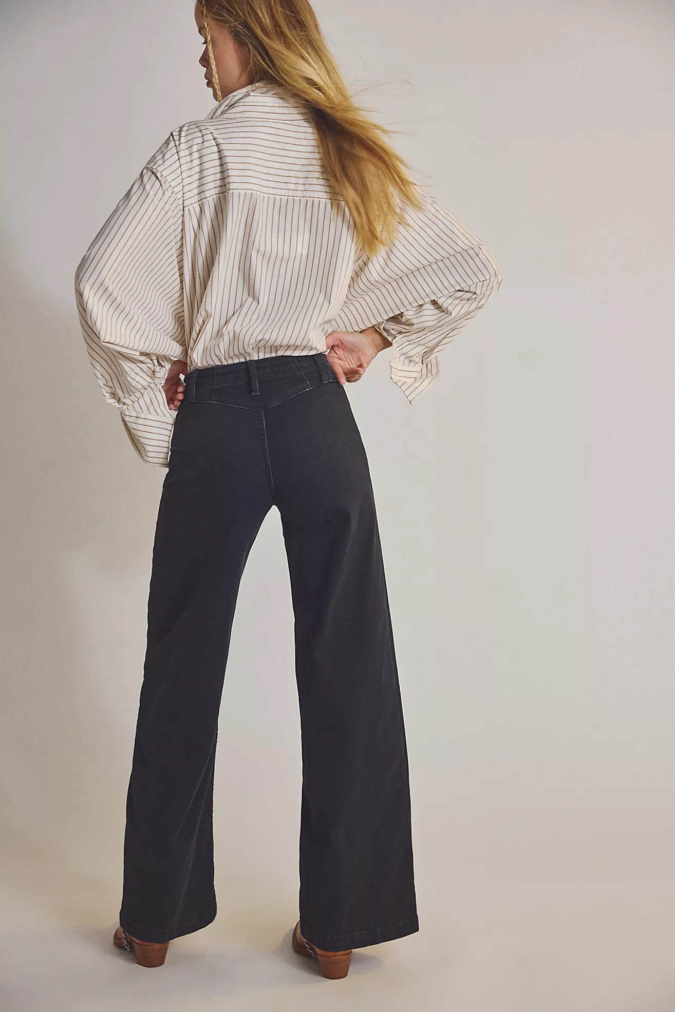 Free People We The Free Libre Wide-Leg Jeans/Cafe Noir