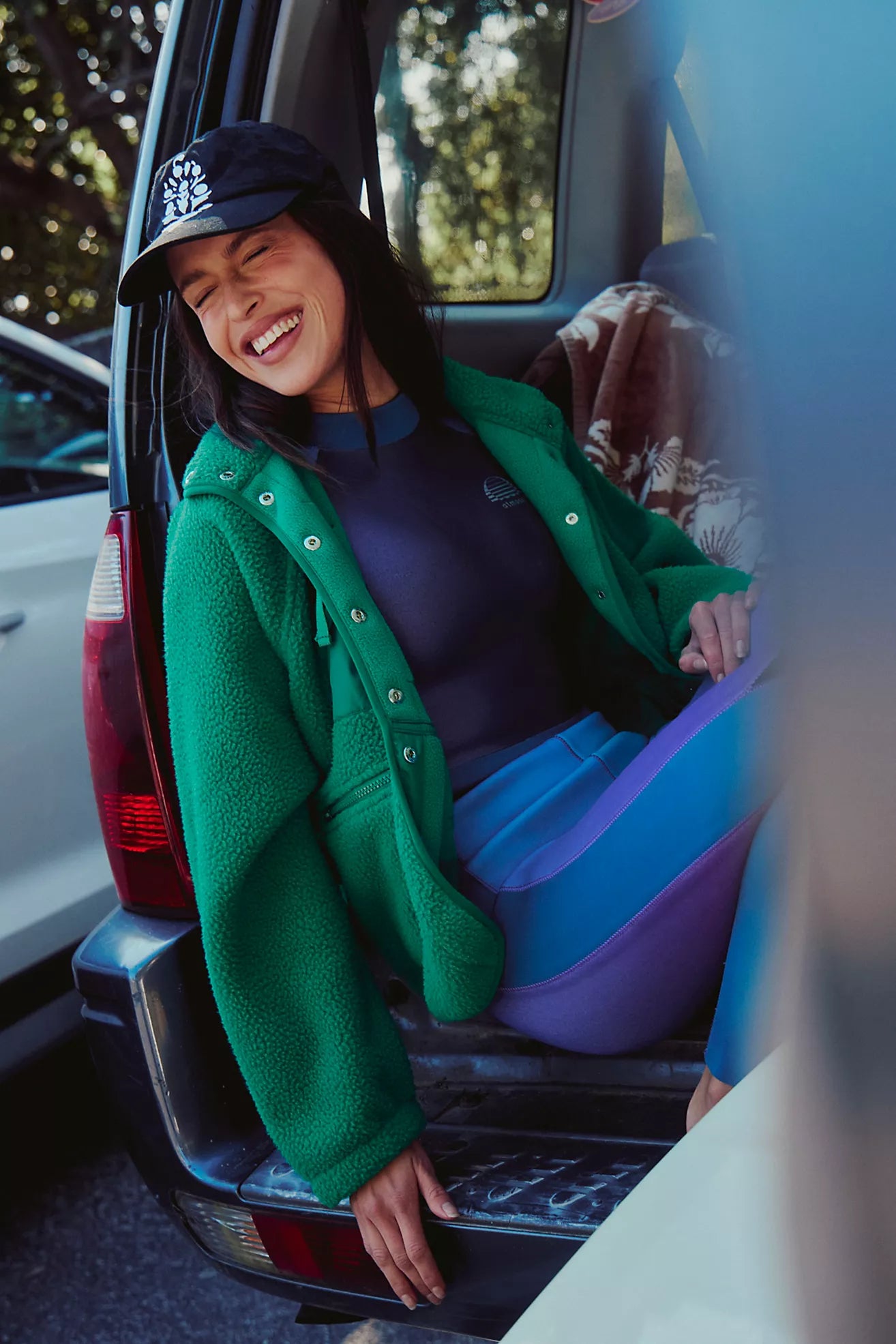 Free people Hit The Slopes Fleece Jacket/Green Glow