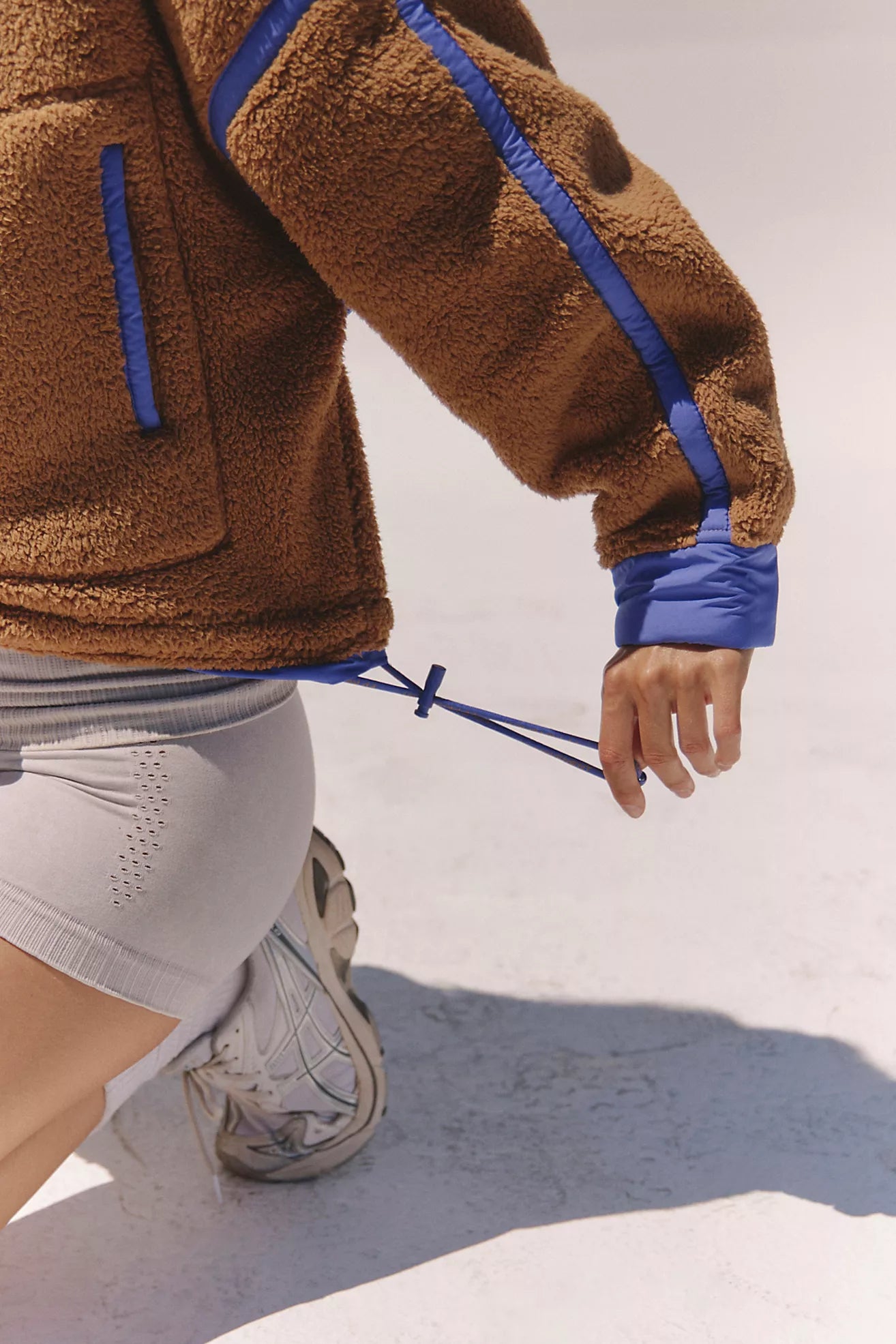 Free People Mountain High Half Zip Fleece/Twig Combo