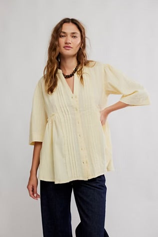 Free People We The Free Willow Button Down/Perfect Flan