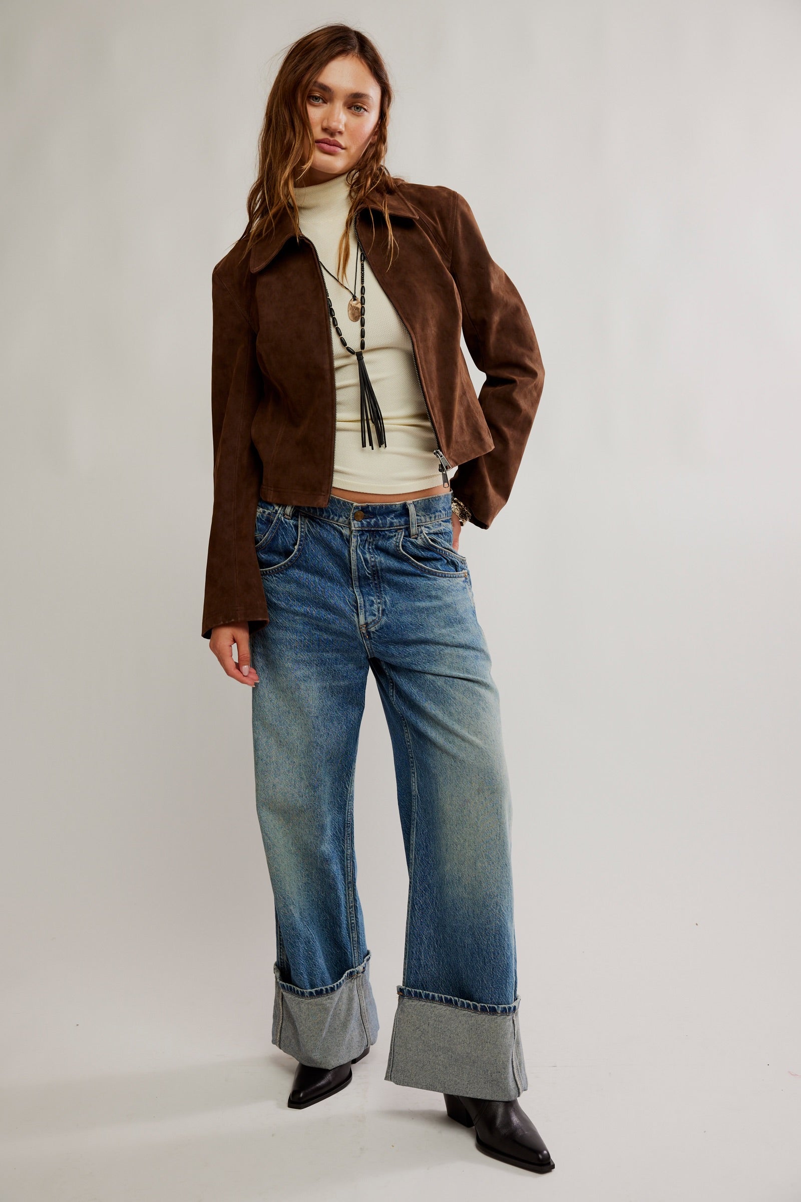 Free People We The Free River Vegan Jacket/Double Espresso
