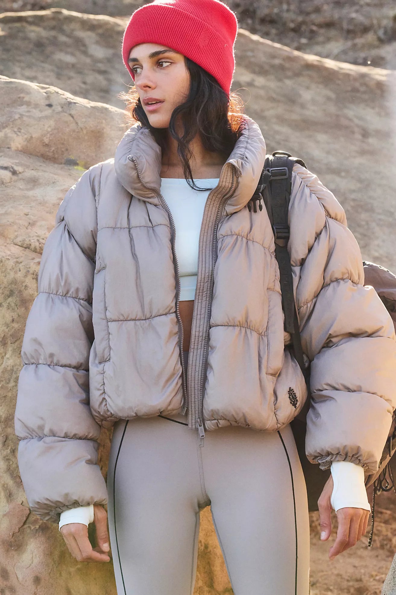 Free People In A Bubble Puffer Jacket/Nordic Trail