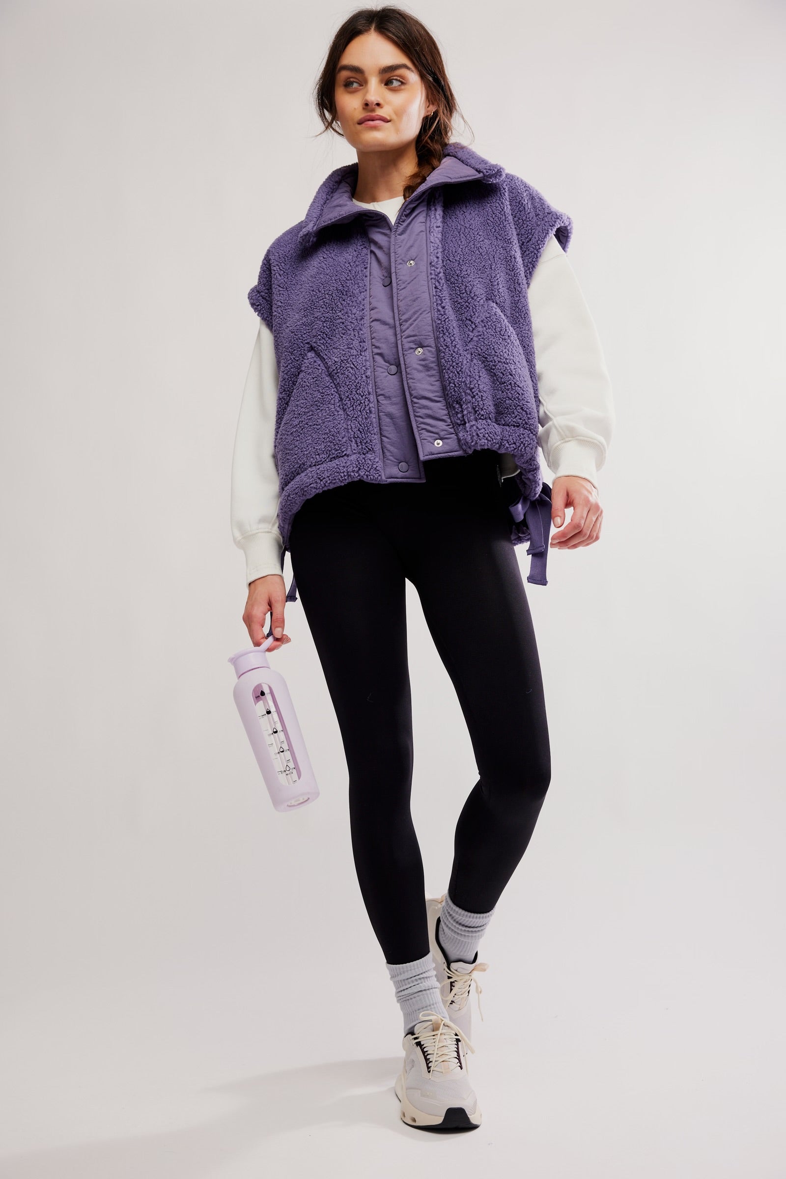 Free People Scout It Out Fleece Vest/Graphite