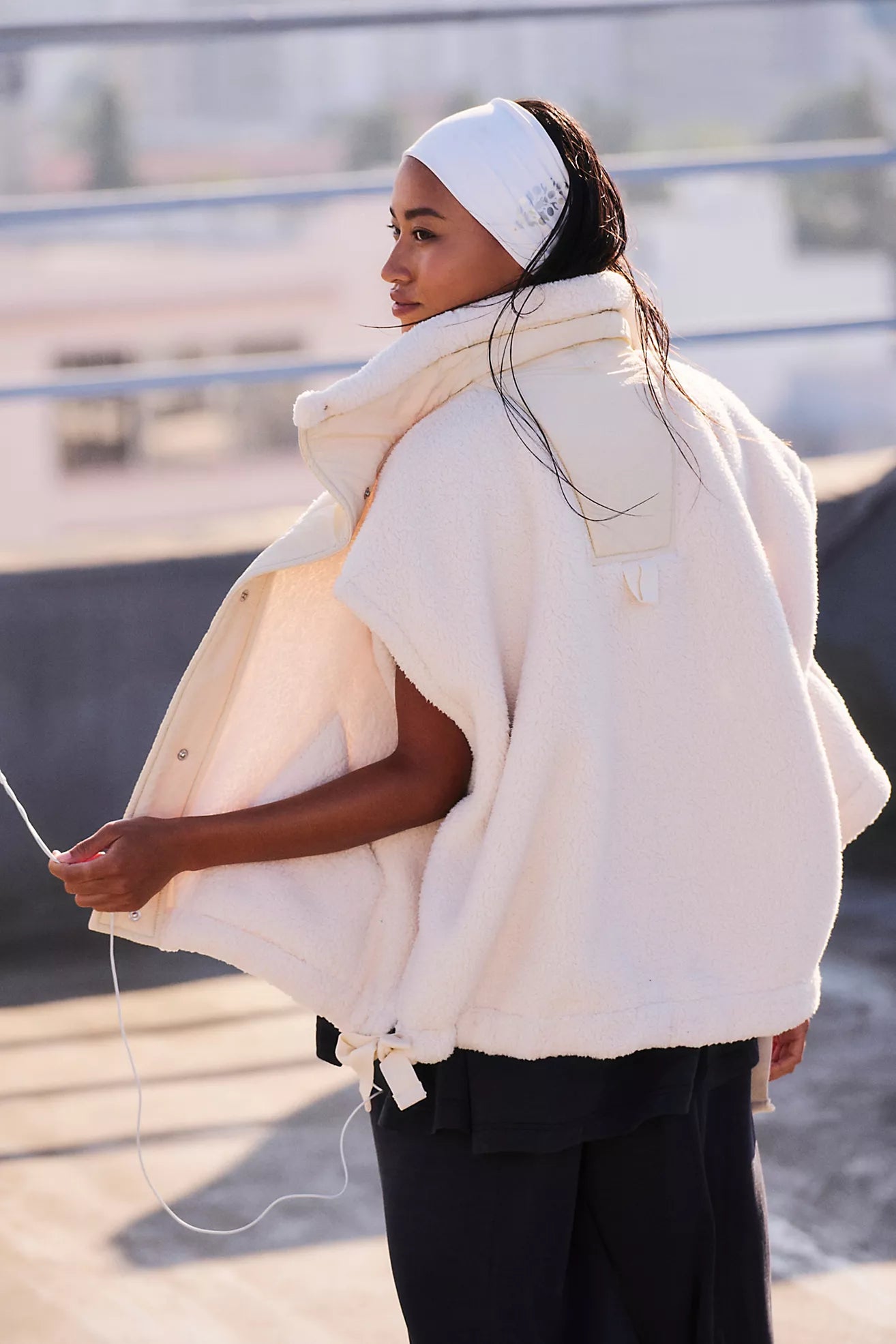Free People Scout It Out Fleece Vest/Birch Tree