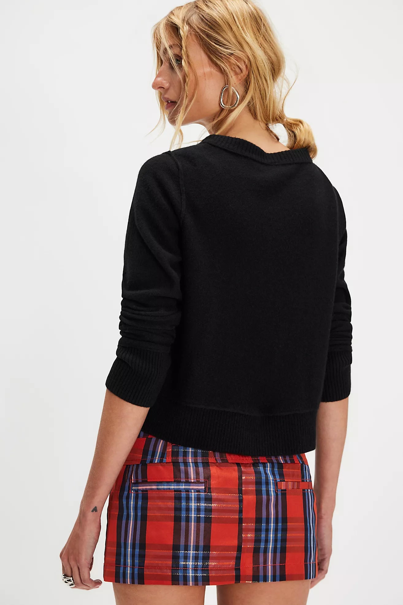 Free People We The Free Mille-Fleurs Micro Skirt/Red Squash Combo