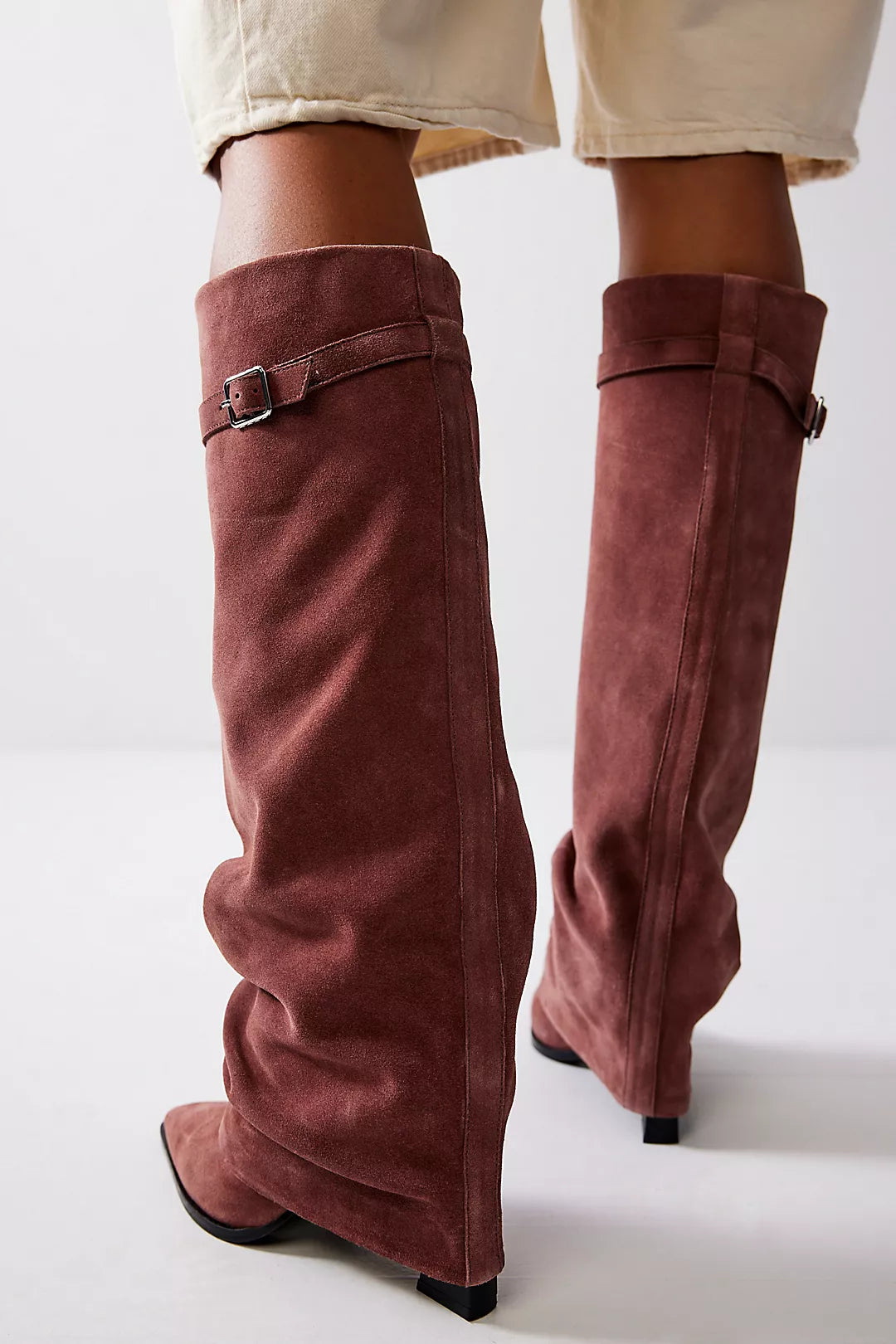 Free People Felicity  Foldover Boots/Mauve