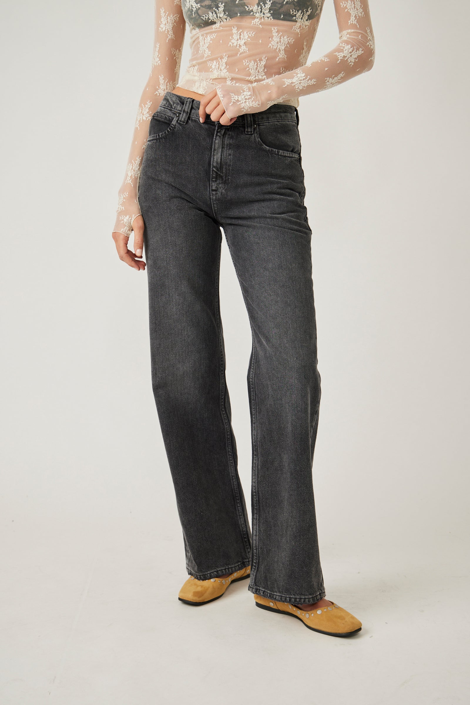 Free People Tinsley Baggy Highrise