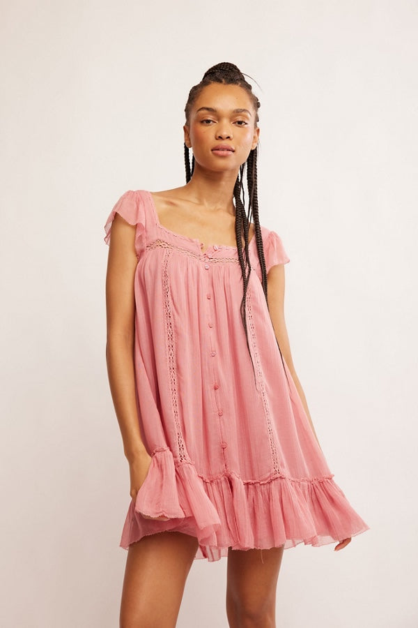 Free People Olivia Dress/flamingo