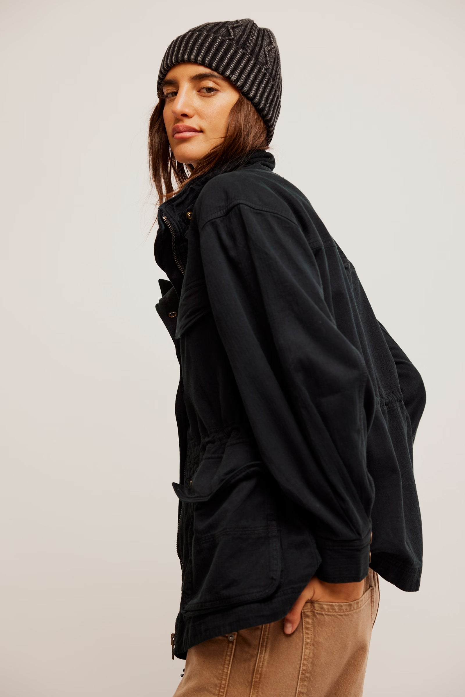 Free People Arya Utility Jacket/Black