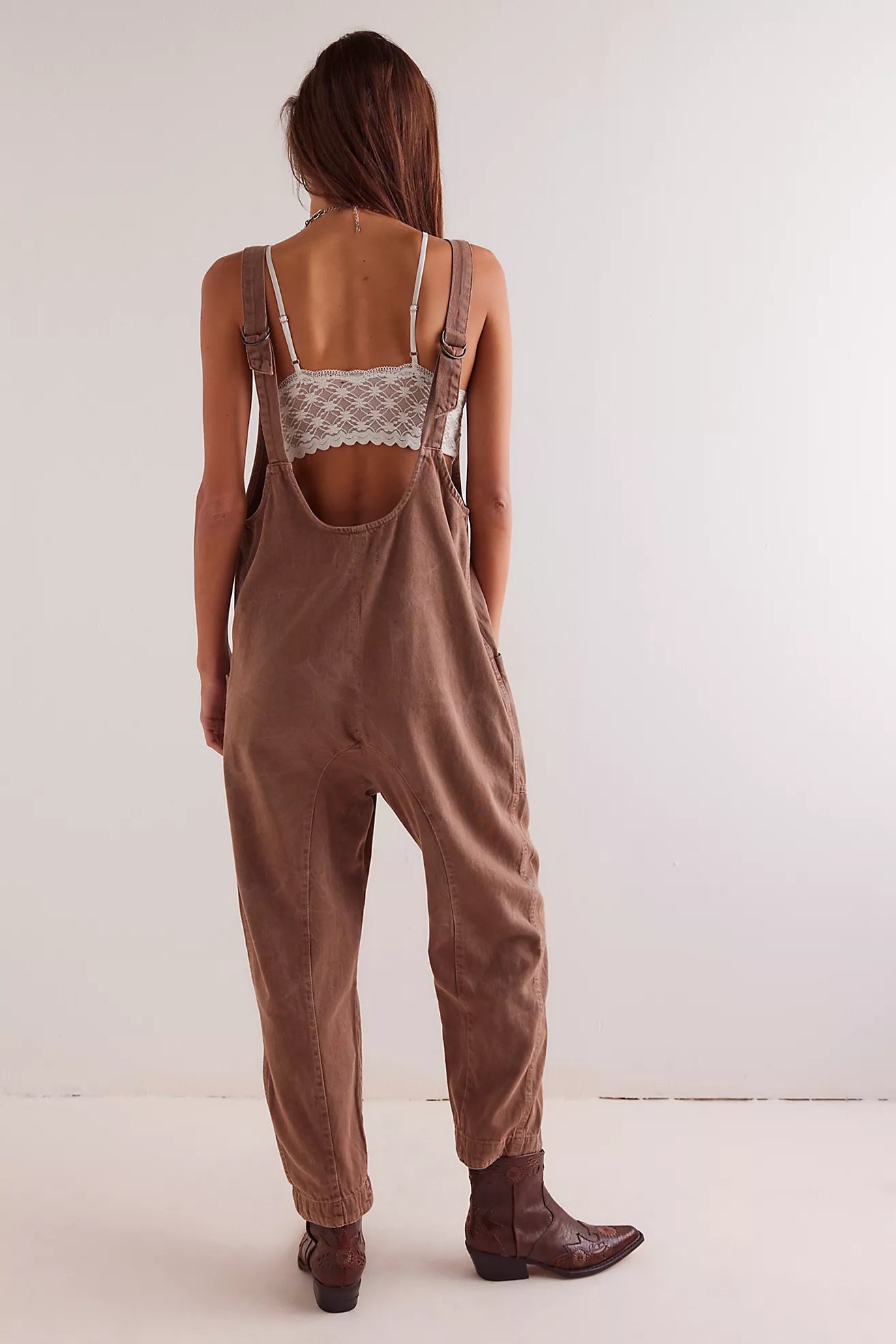 Free People High Roller Jumpsuit/Rare Stone