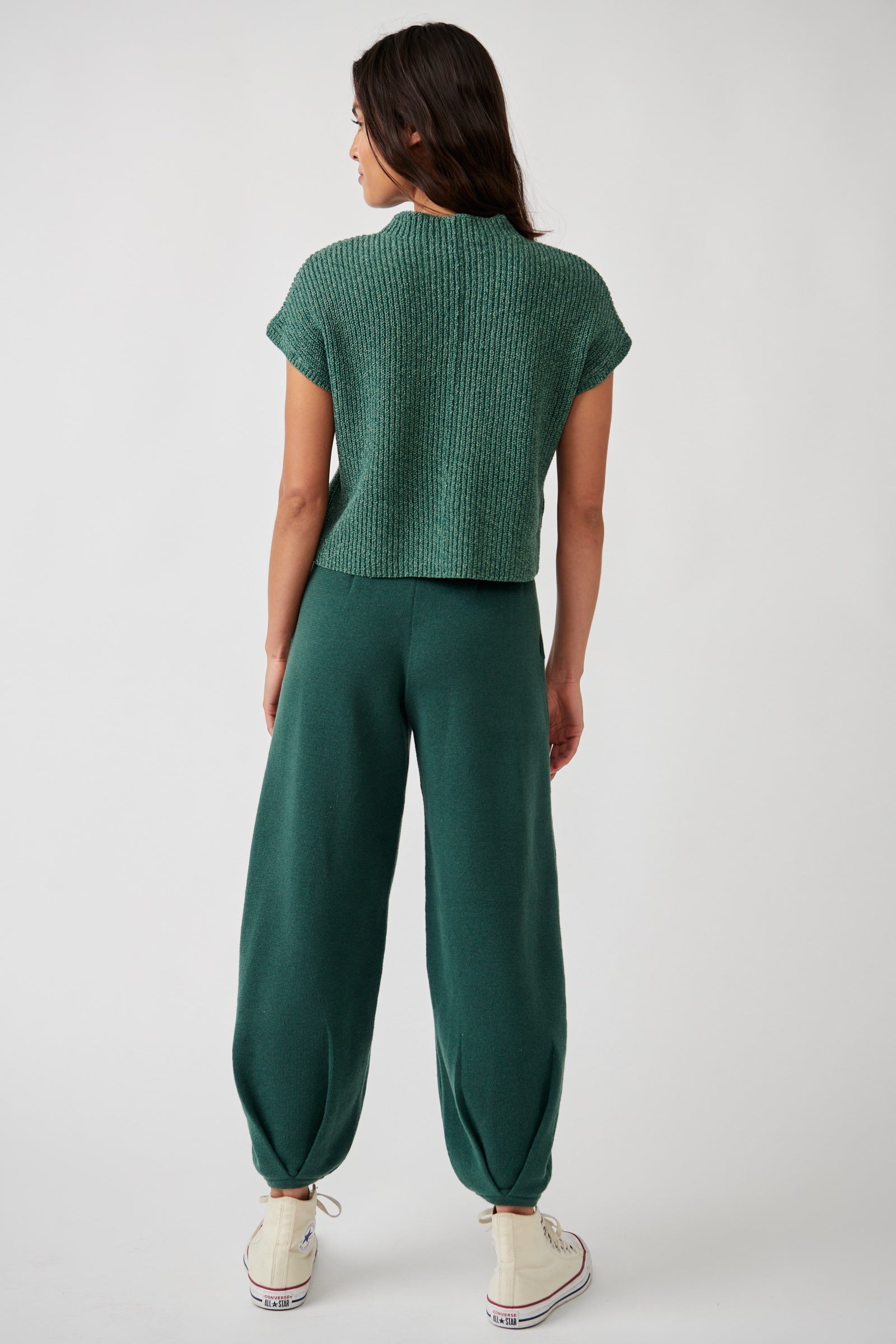 Free People Freya Sweater Set/Emerald Spell Combo