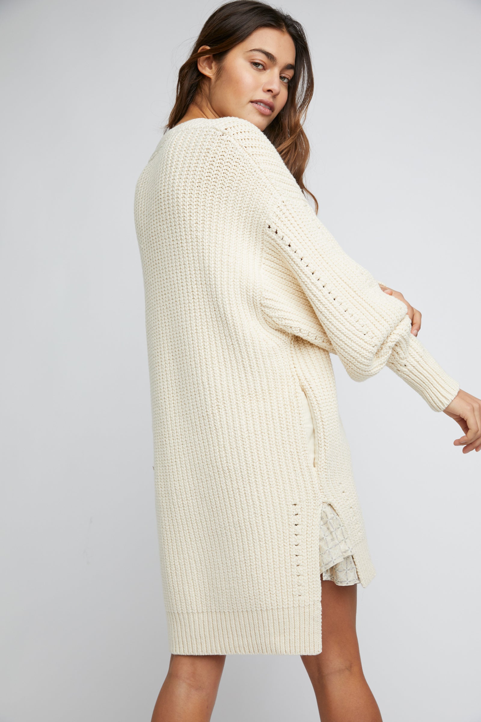 Free People Nightingale Cardi Cream