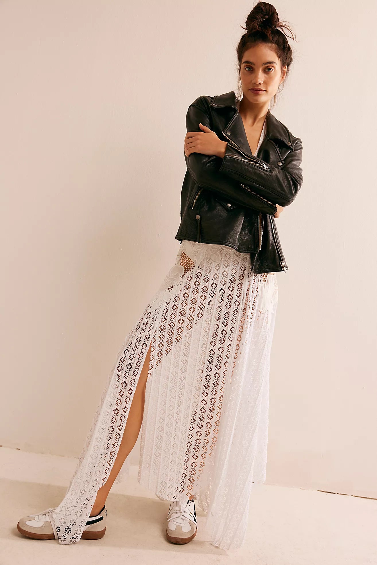 Jealousy leather moto jacket discount