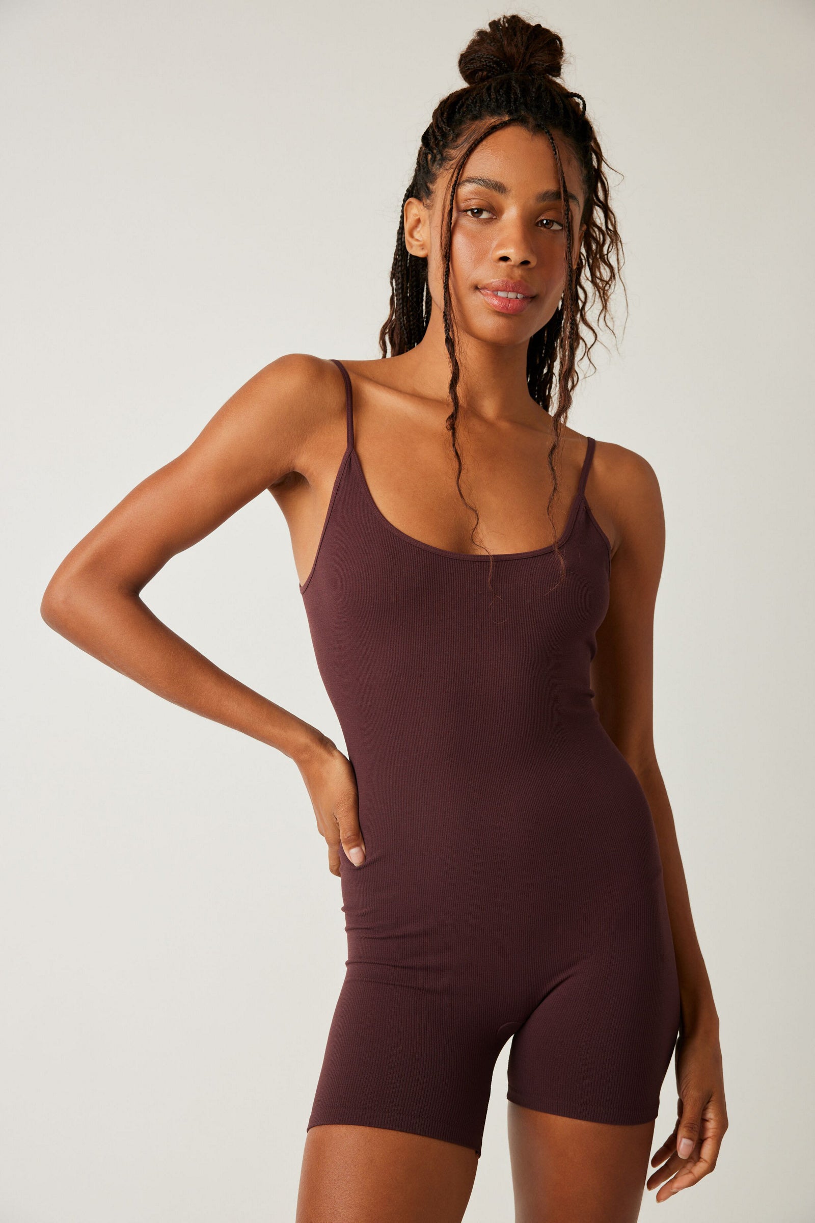 Free people One To Watch Romper/ Chocolate