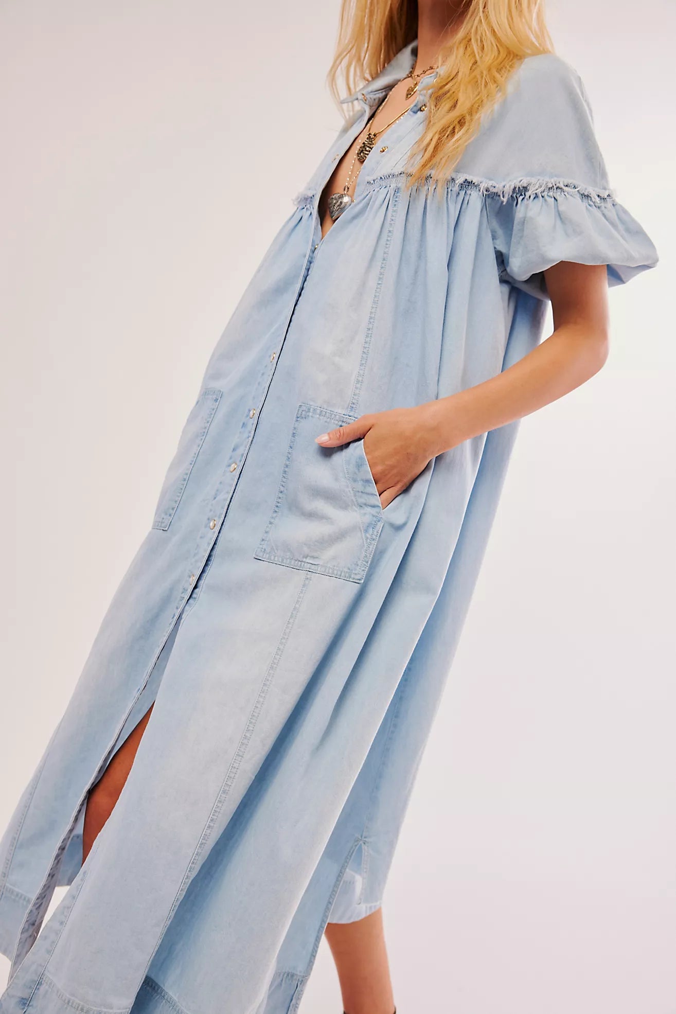 Free People On The Road Maxi Blue bell