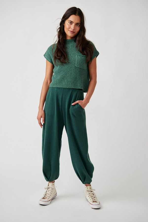 Free People Freya Sweater Set/Emerald Spell Combo