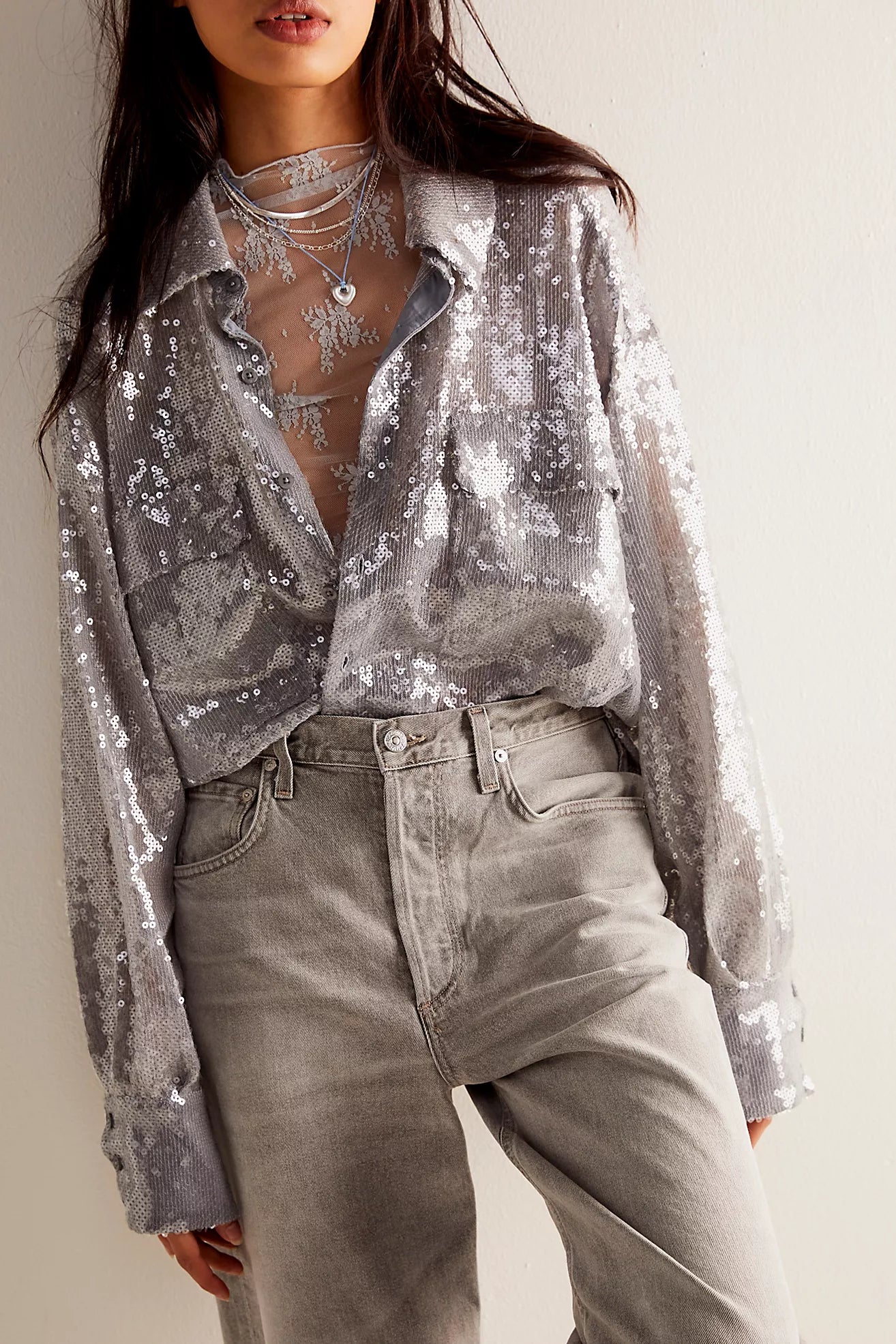 Free People Disco Margarita Button Down/Rocket