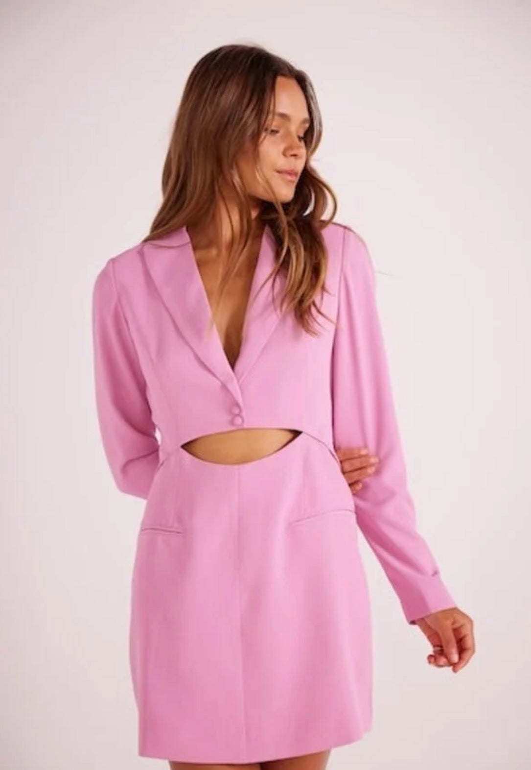 Mink Pink Allie Blazer Dress /Pink