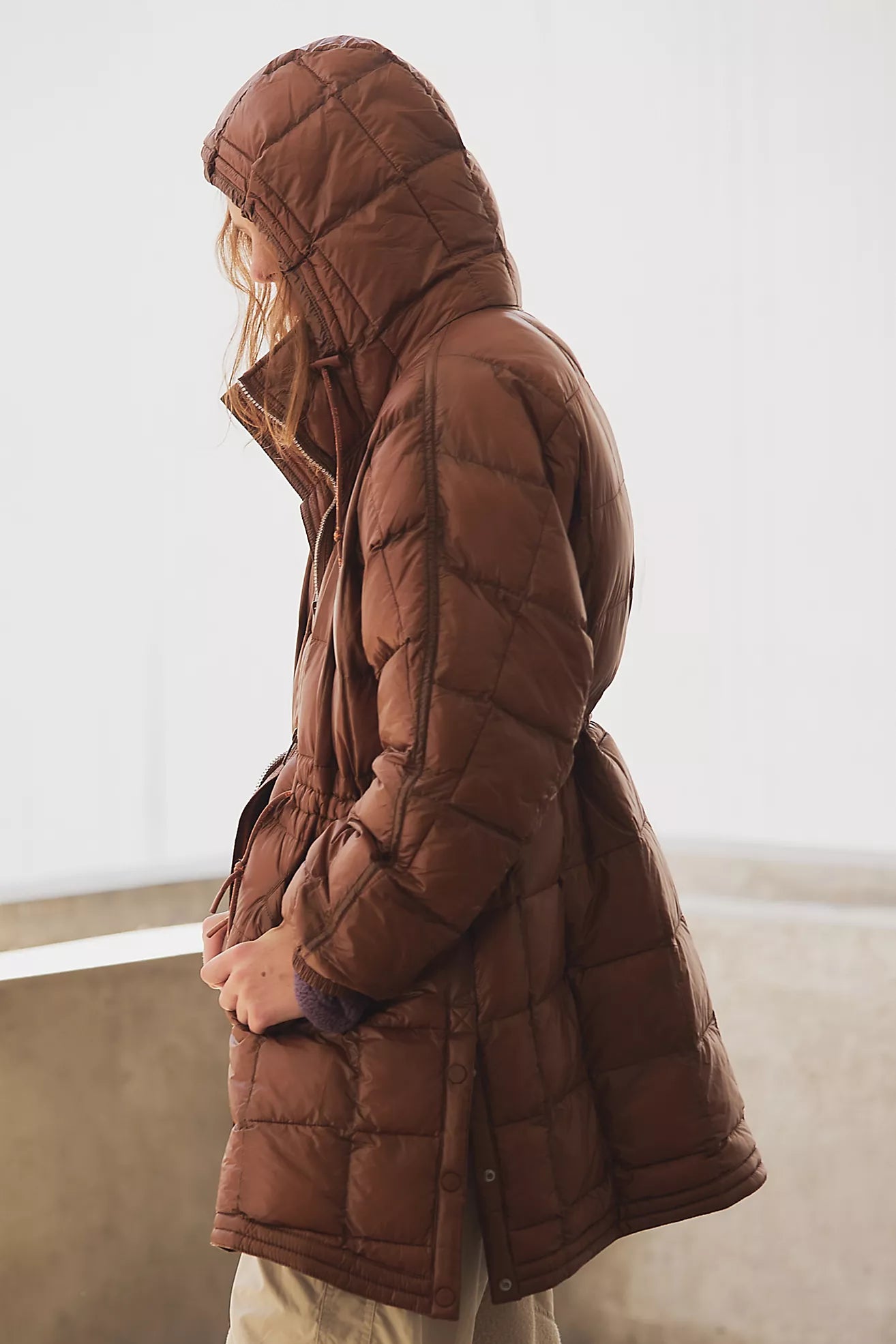 Free People Patricia Packable Puffer/Walnut