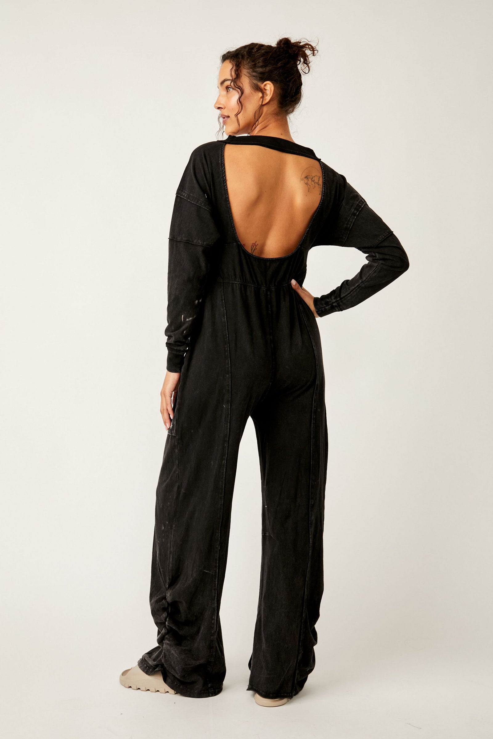 Free People Hot Shot Runner One Piece/Black