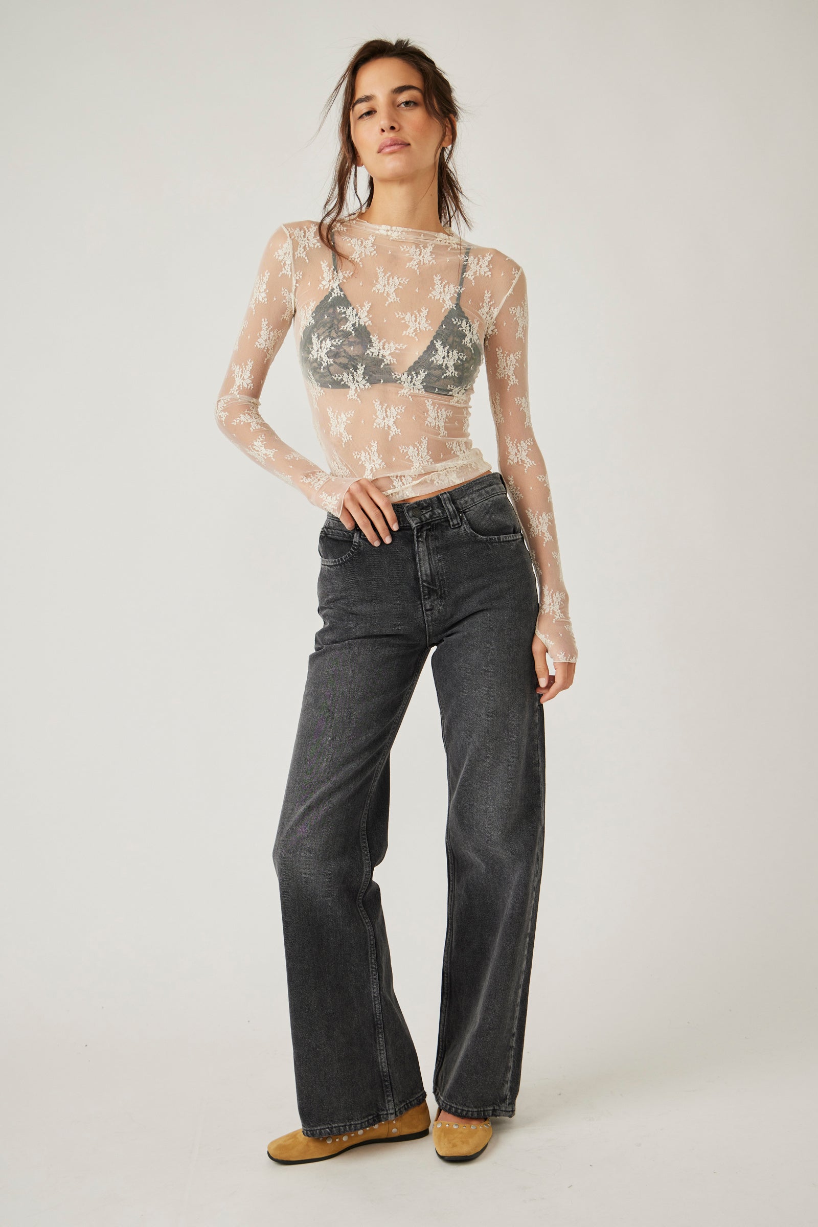 Free People Tinsley Baggy Highrise