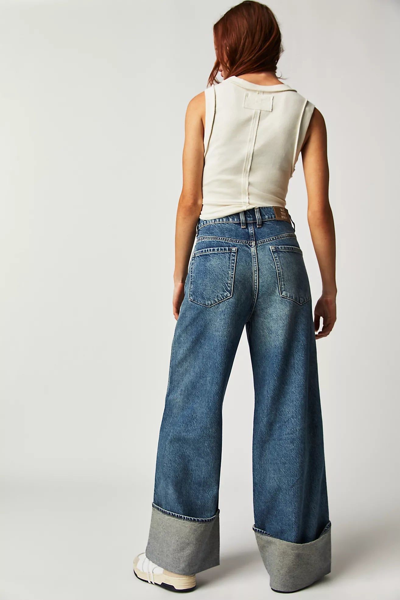 Free People We The Free Final Countdown Cuffed Low-Rise Jeans/Zero