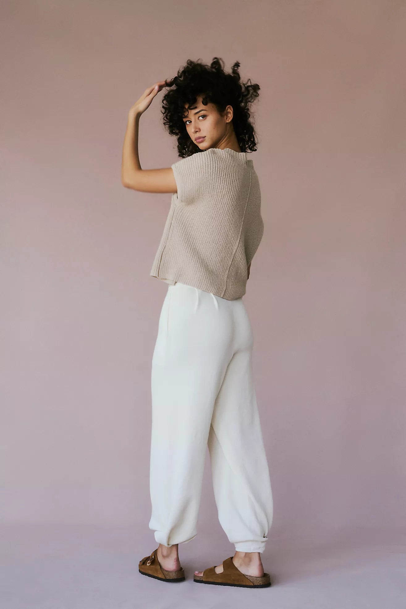 Free People Freya Sweater Set/Oatmeal Bone Combo