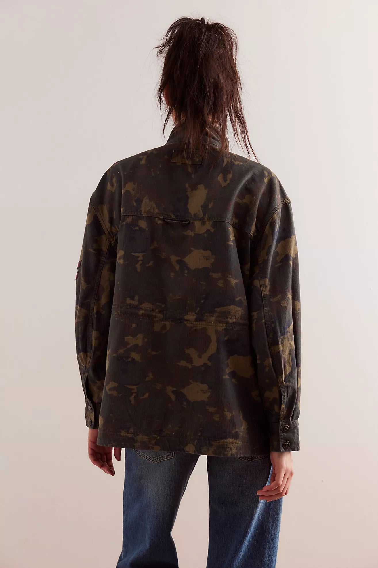 Free People Arya Utility Camo Jacket/