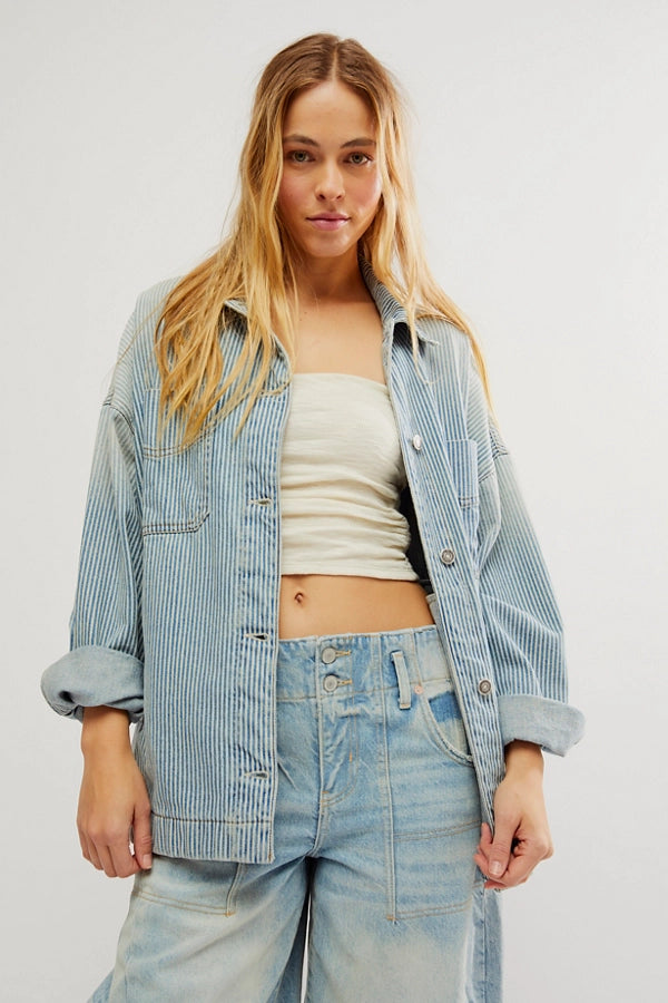 Free People Madison City Railroad Jacket